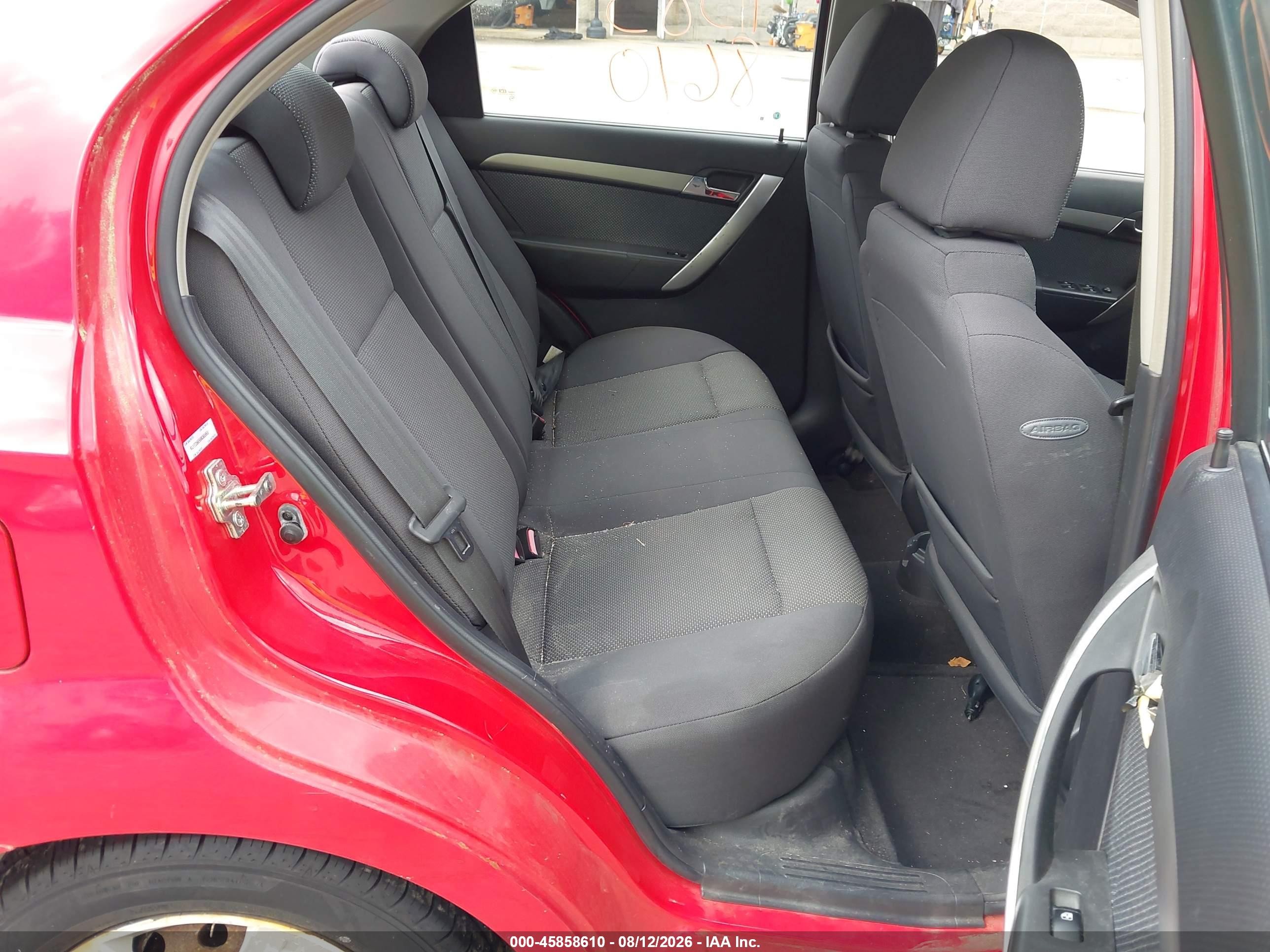 2009 Chevrolet Aveo Lt Красный vin: KL1TD56E69B365955