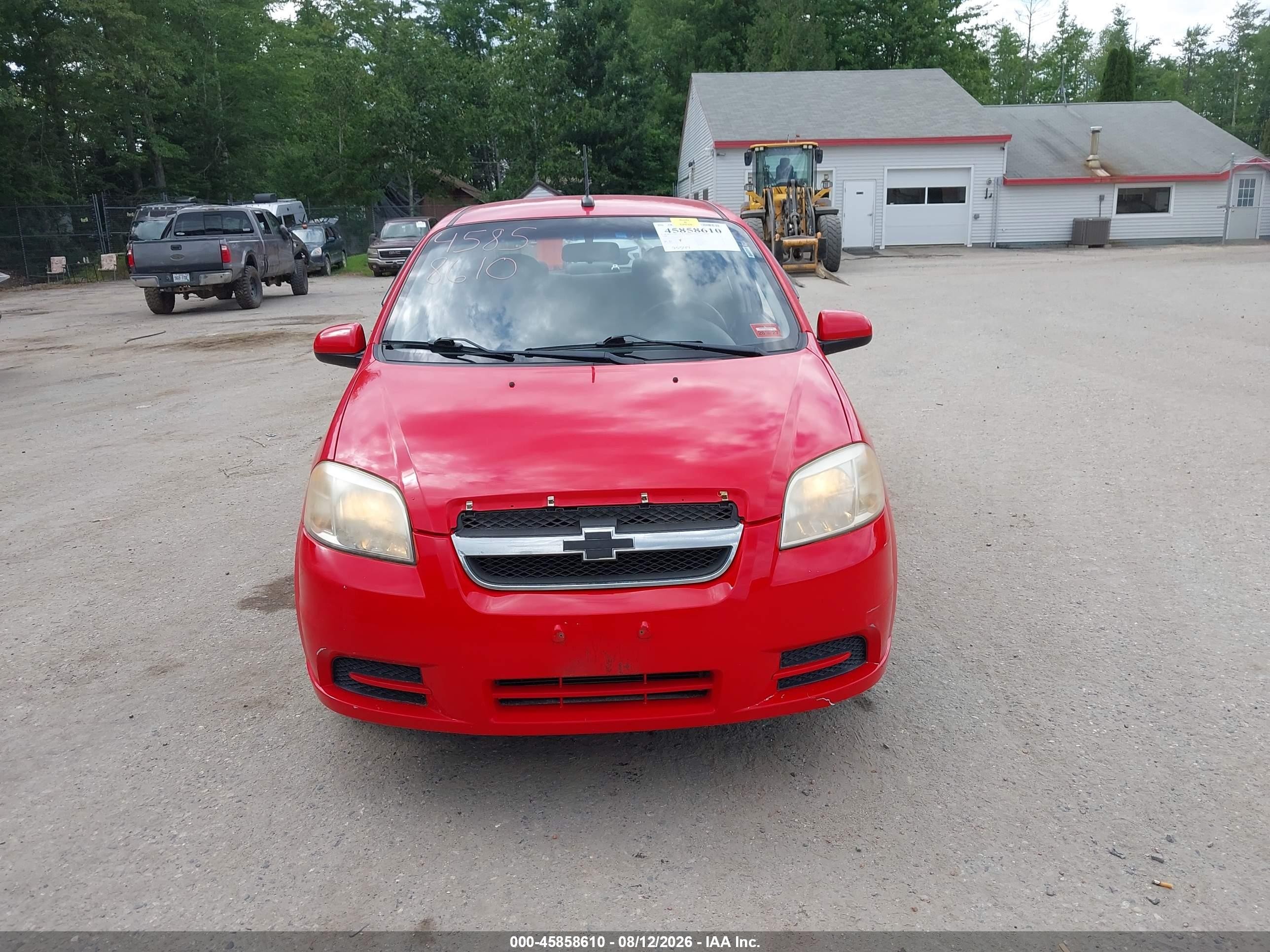 2009 Chevrolet Aveo Lt Красный vin: KL1TD56E69B365955