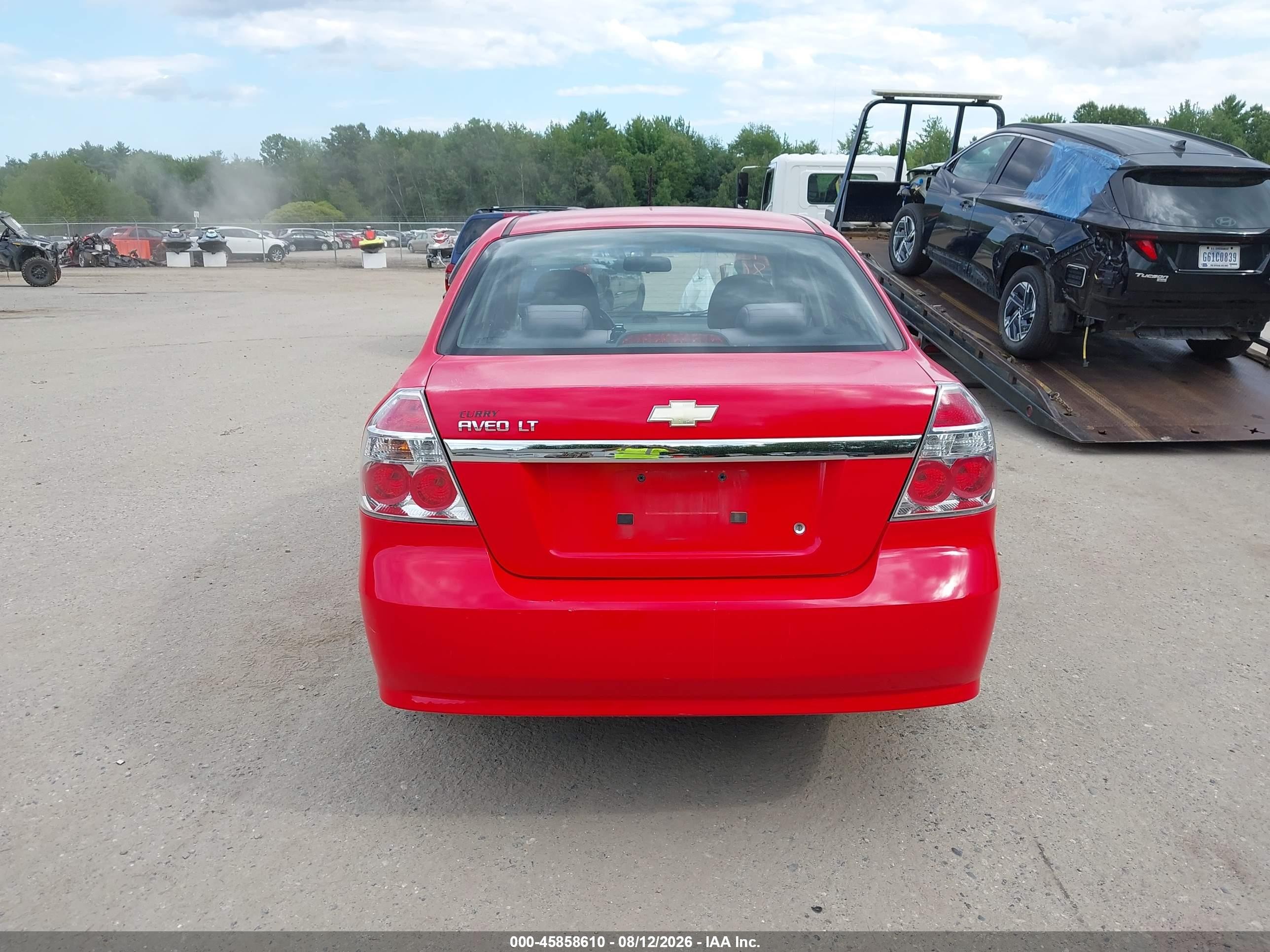 2009 Chevrolet Aveo Lt Красный vin: KL1TD56E69B365955