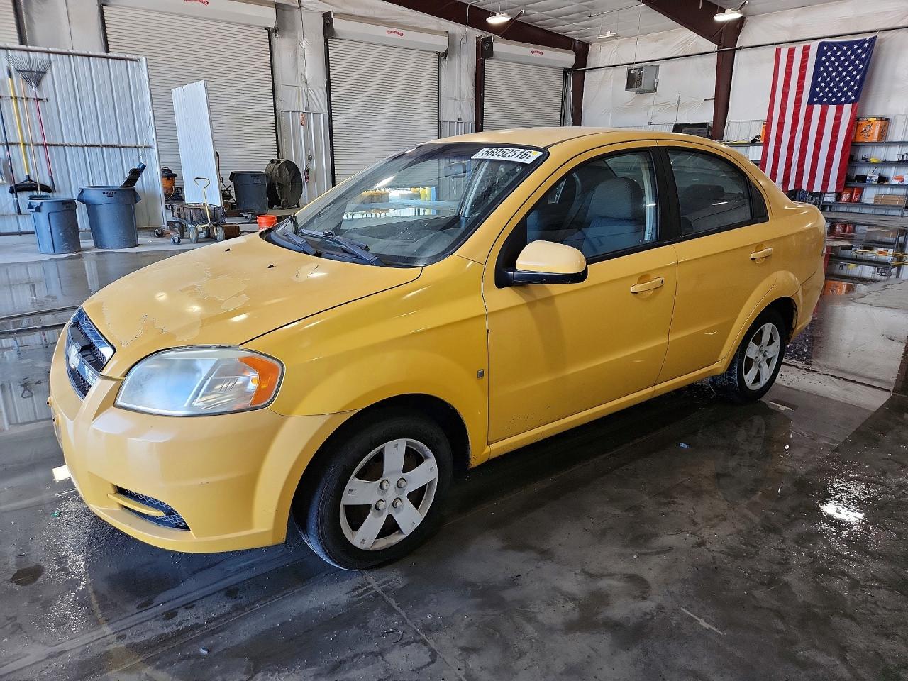 2009 Chevrolet Aveo Ls Желтый vin: KL1TD56E89B361308
