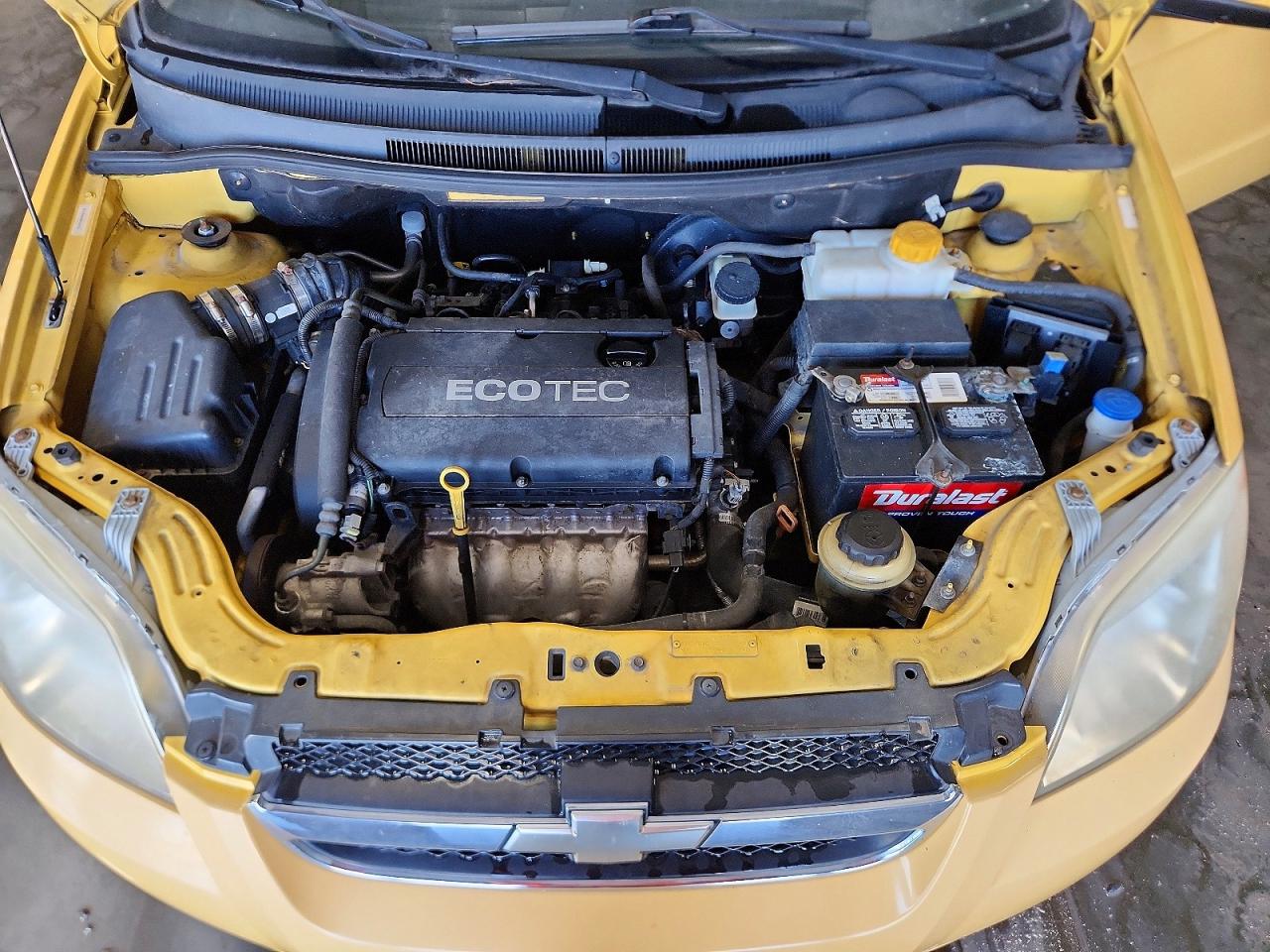 2009 Chevrolet Aveo Ls Yellow vin: KL1TD56E89B361308