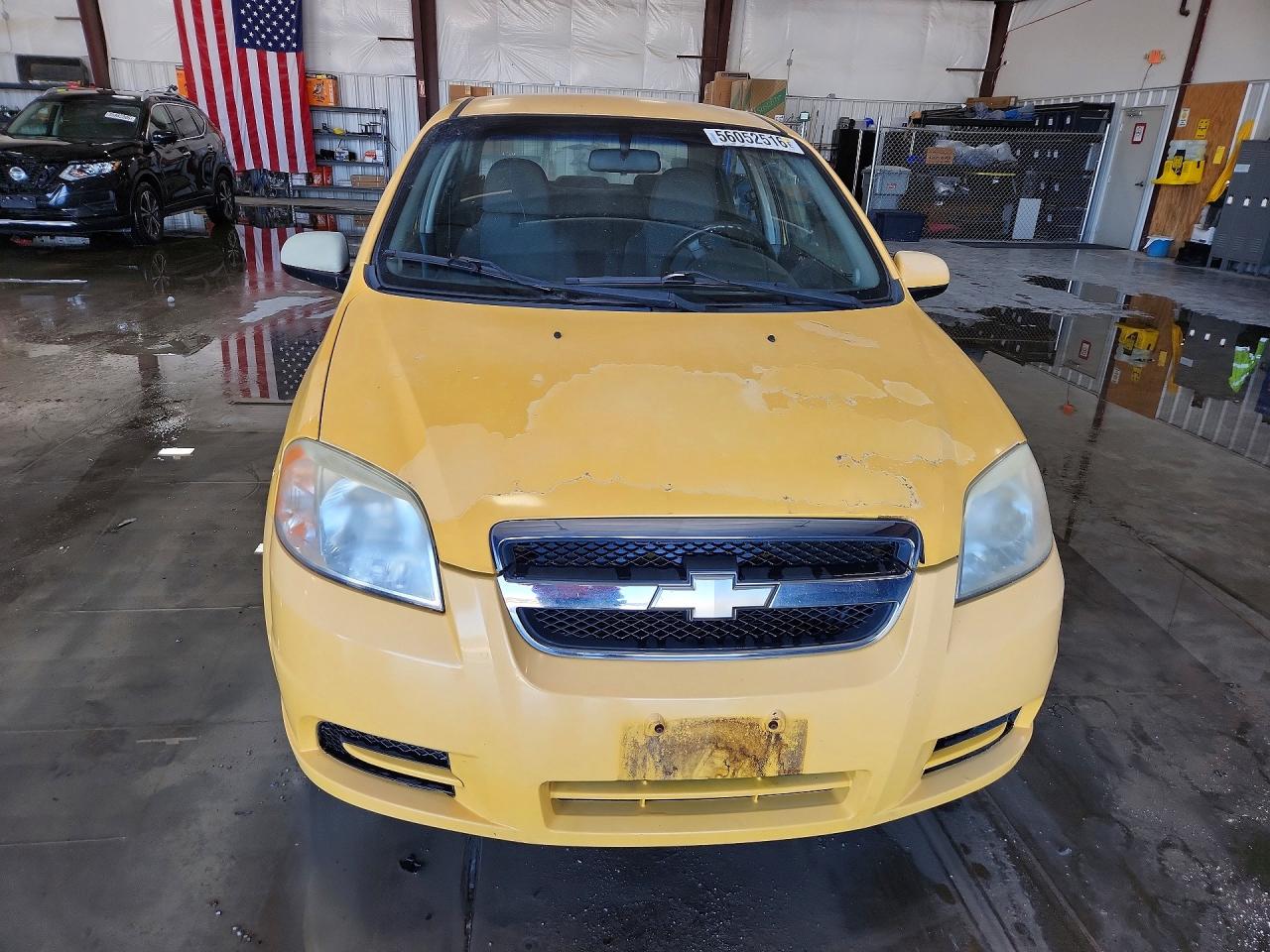 2009 Chevrolet Aveo Ls Yellow vin: KL1TD56E89B361308