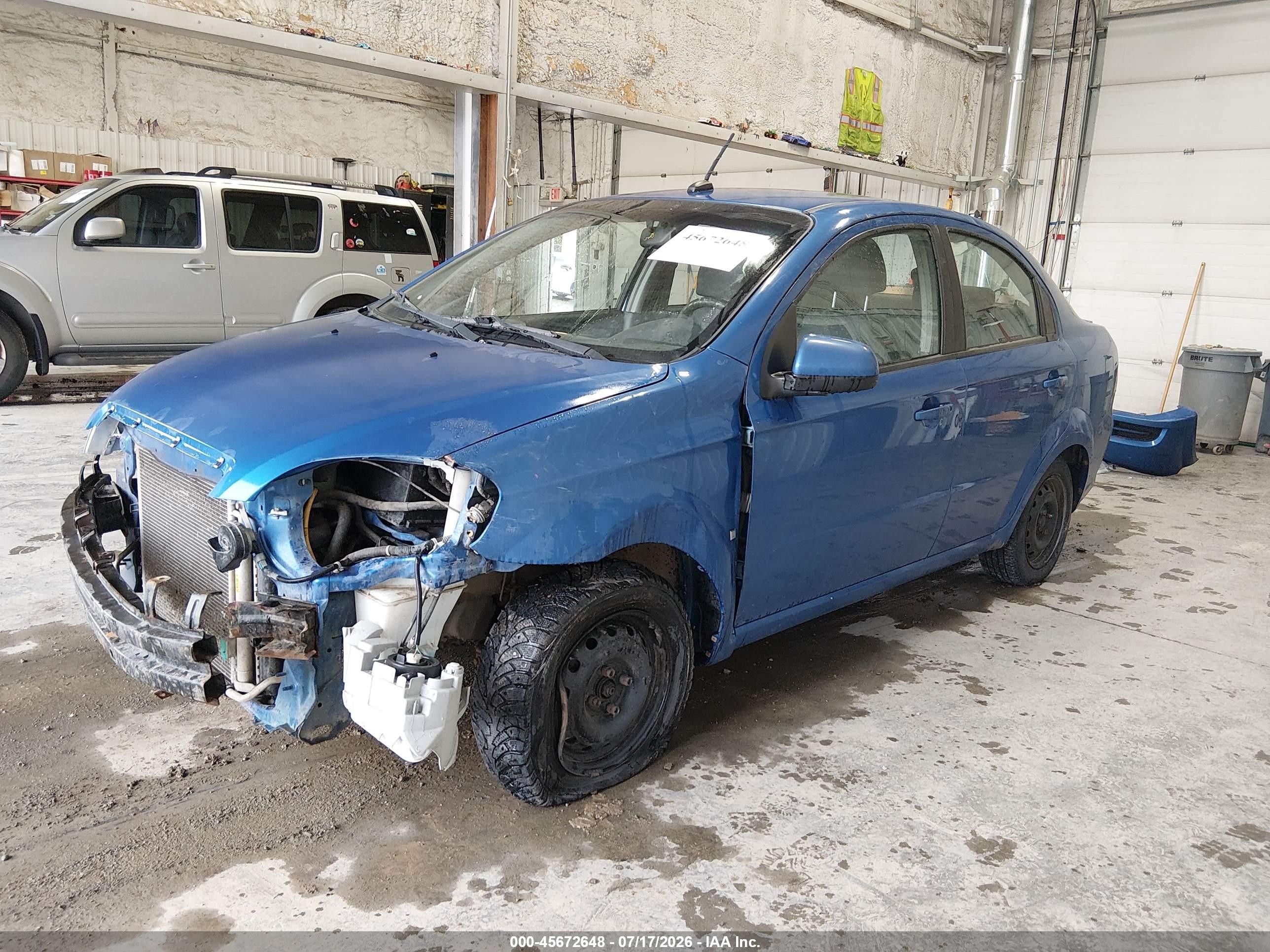 2009 Chevrolet Aveo Ls Синий vin: KL1TD56E89B691076