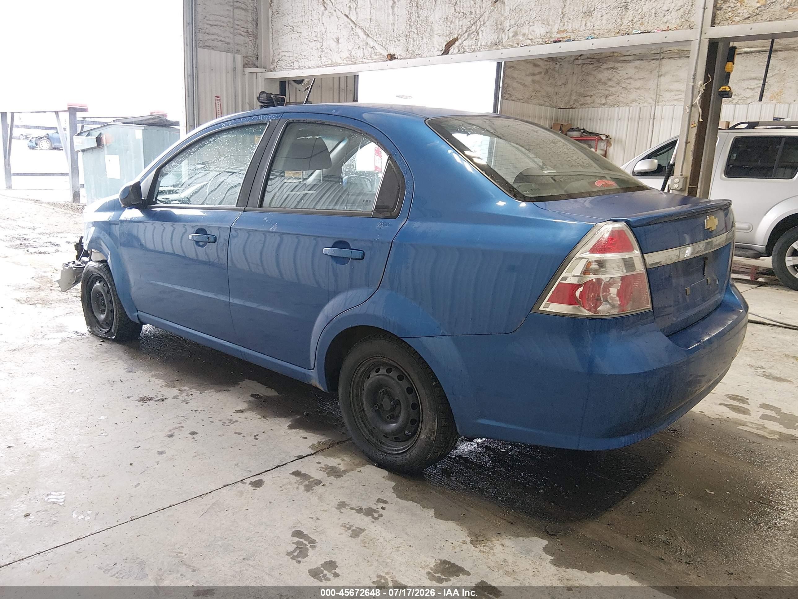 2009 Chevrolet Aveo Ls Синий vin: KL1TD56E89B691076