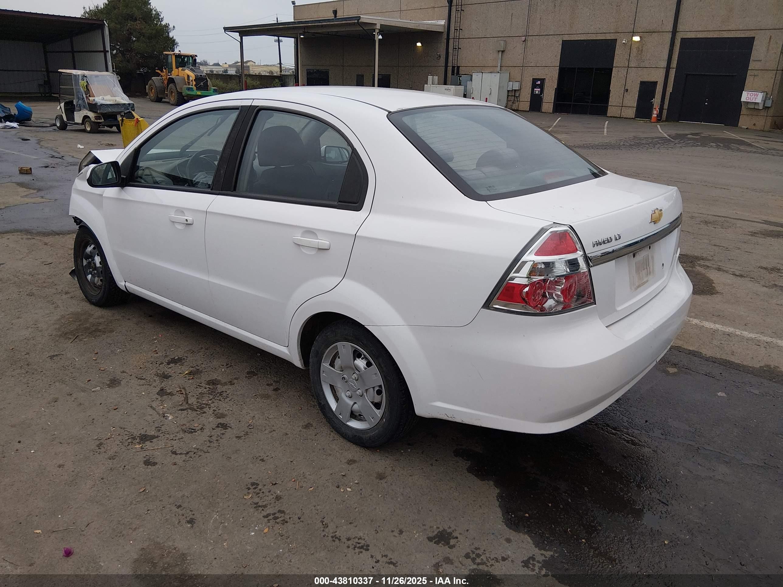 2009 Chevrolet Aveo Lt White vin: KL1TD56EX9B372102