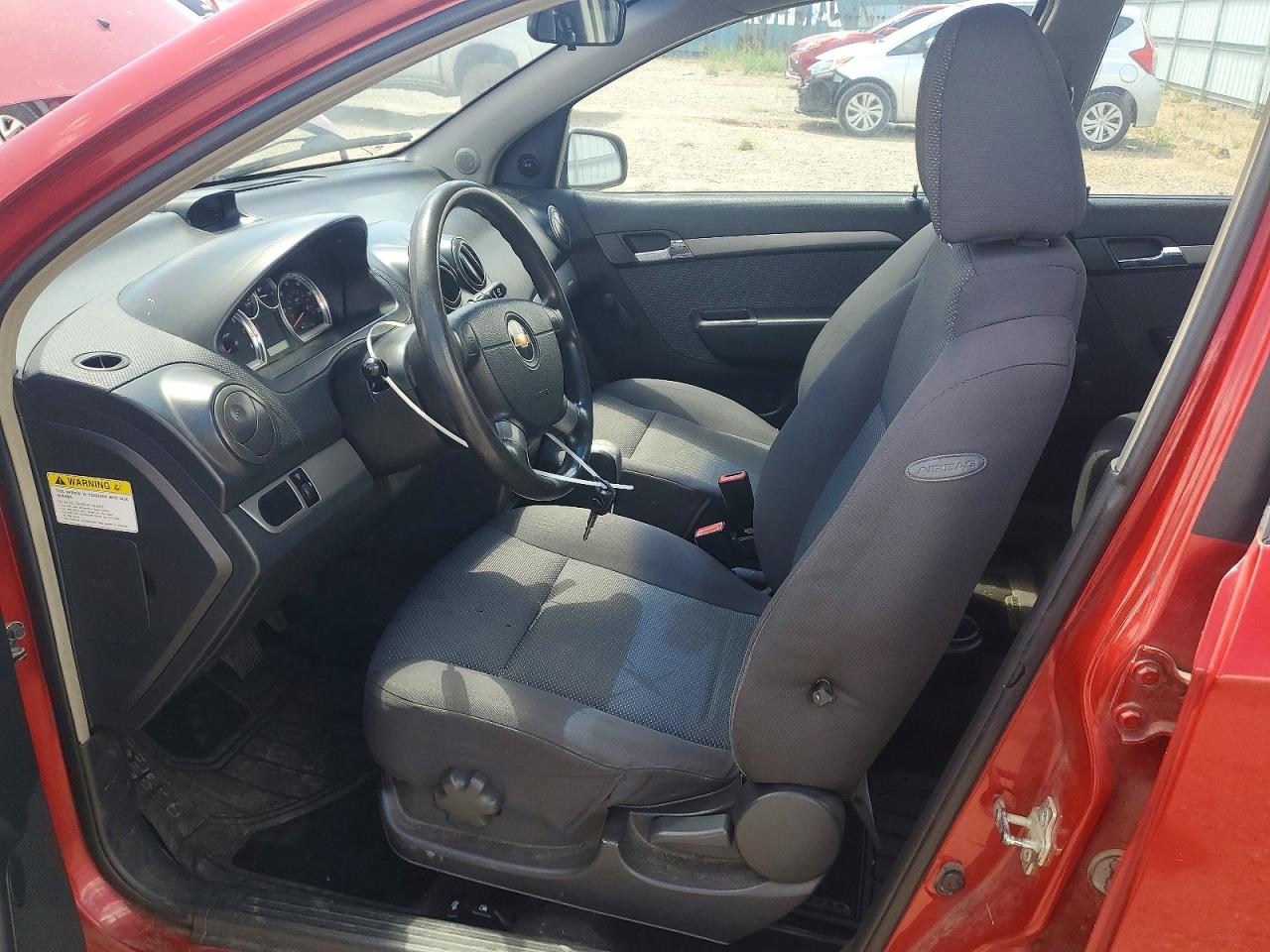 2009 Chevrolet Aveo Ls Red vin: KL1TD56EX9B605511