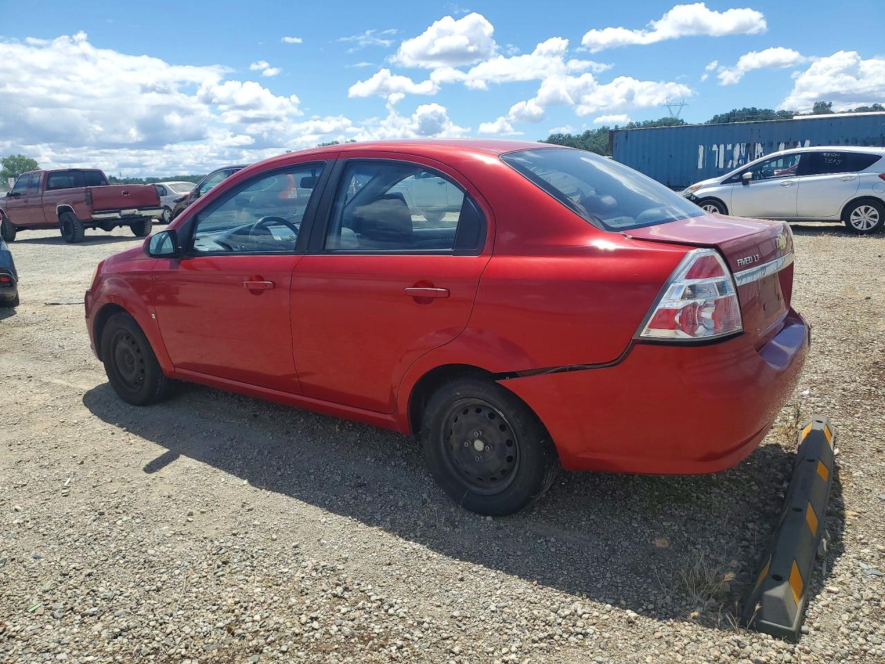 2009 Chevrolet Aveo Ls Red vin: KL1TD56EX9B605511