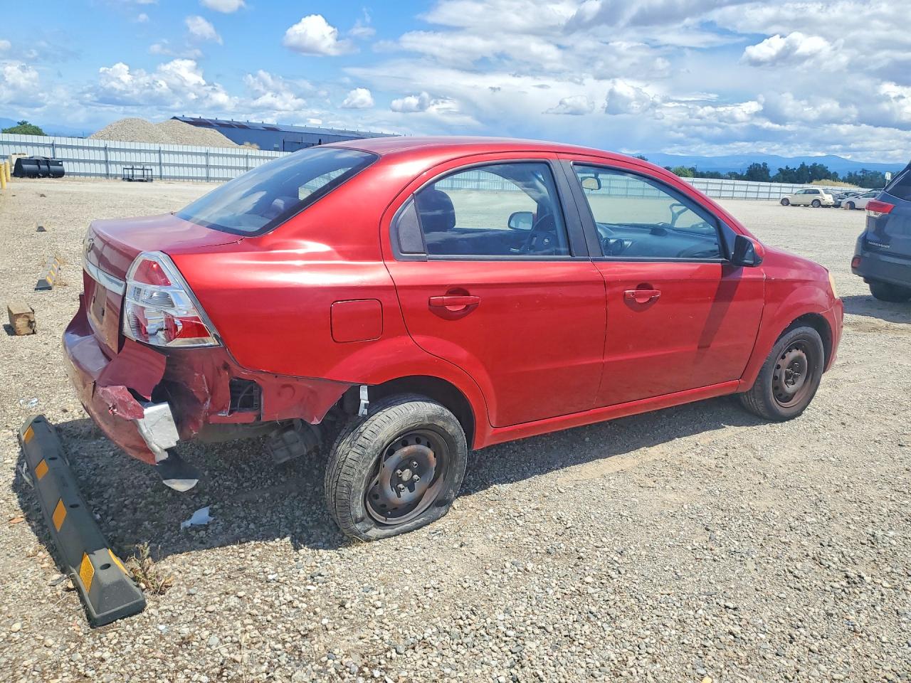 2009 Chevrolet Aveo Ls Red vin: KL1TD56EX9B605511