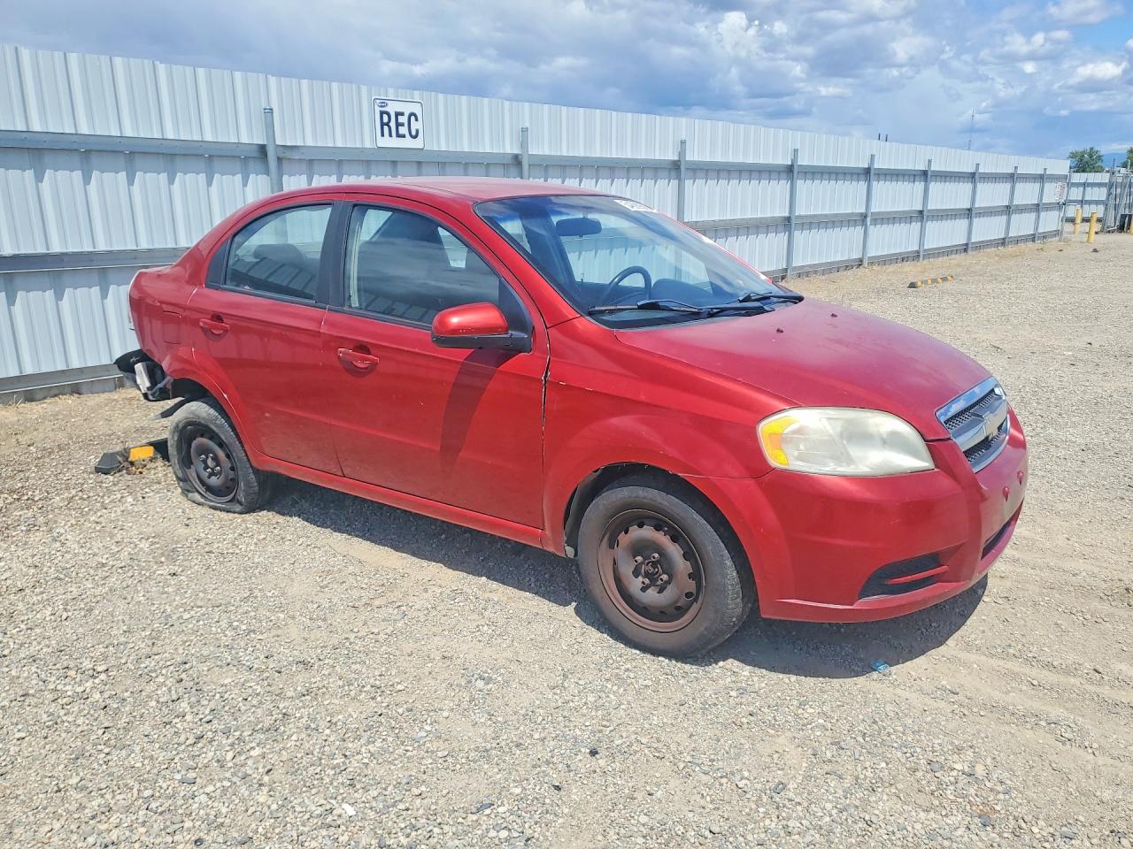 2009 Chevrolet Aveo Ls Red vin: KL1TD56EX9B605511