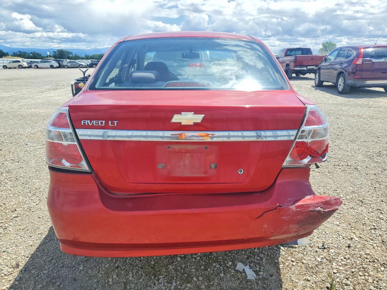 2009 Chevrolet Aveo Ls Red vin: KL1TD56EX9B605511