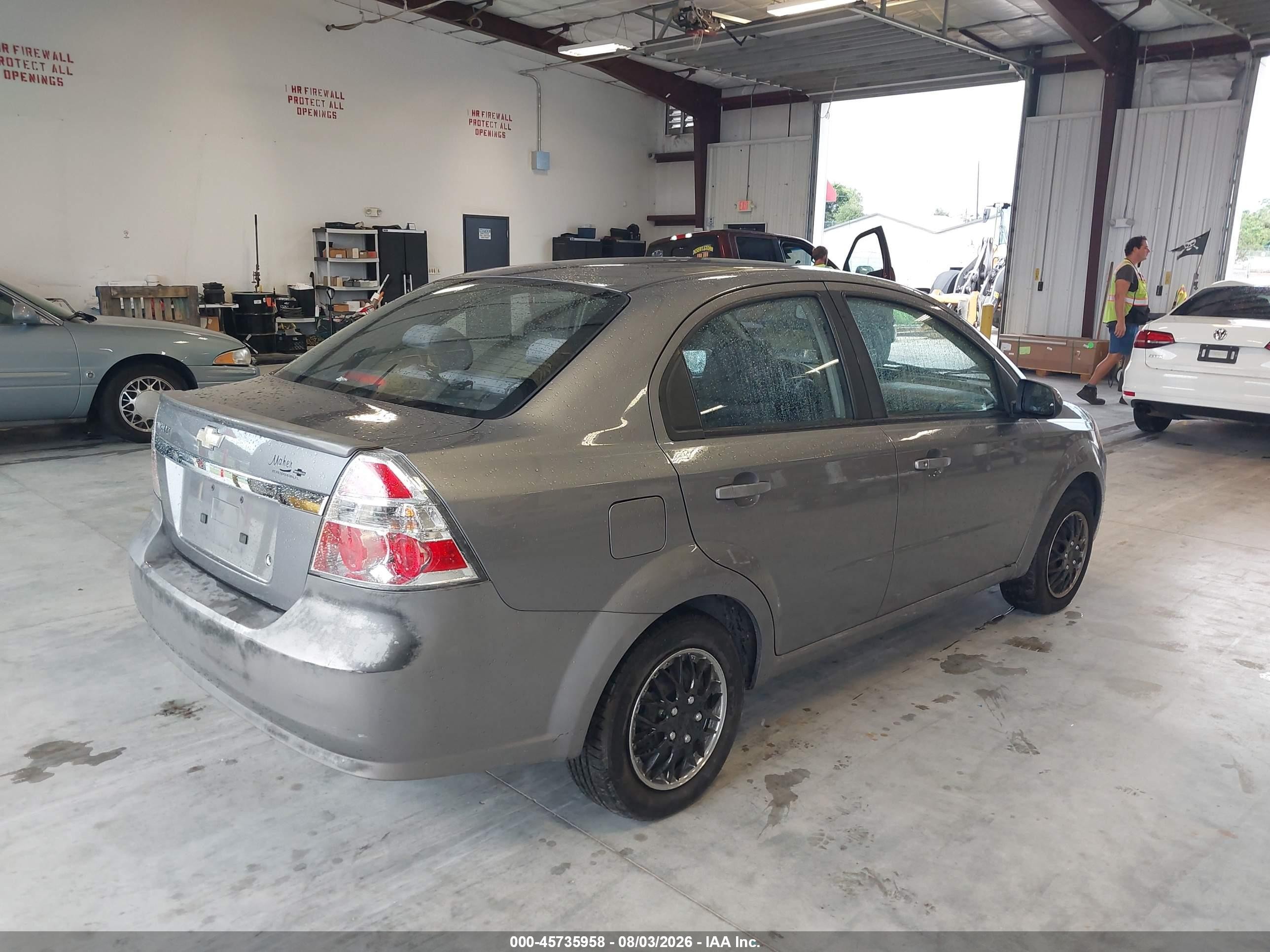 2010 Chevrolet Aveo Lt Gray vin: KL1TD5DE0AB083771