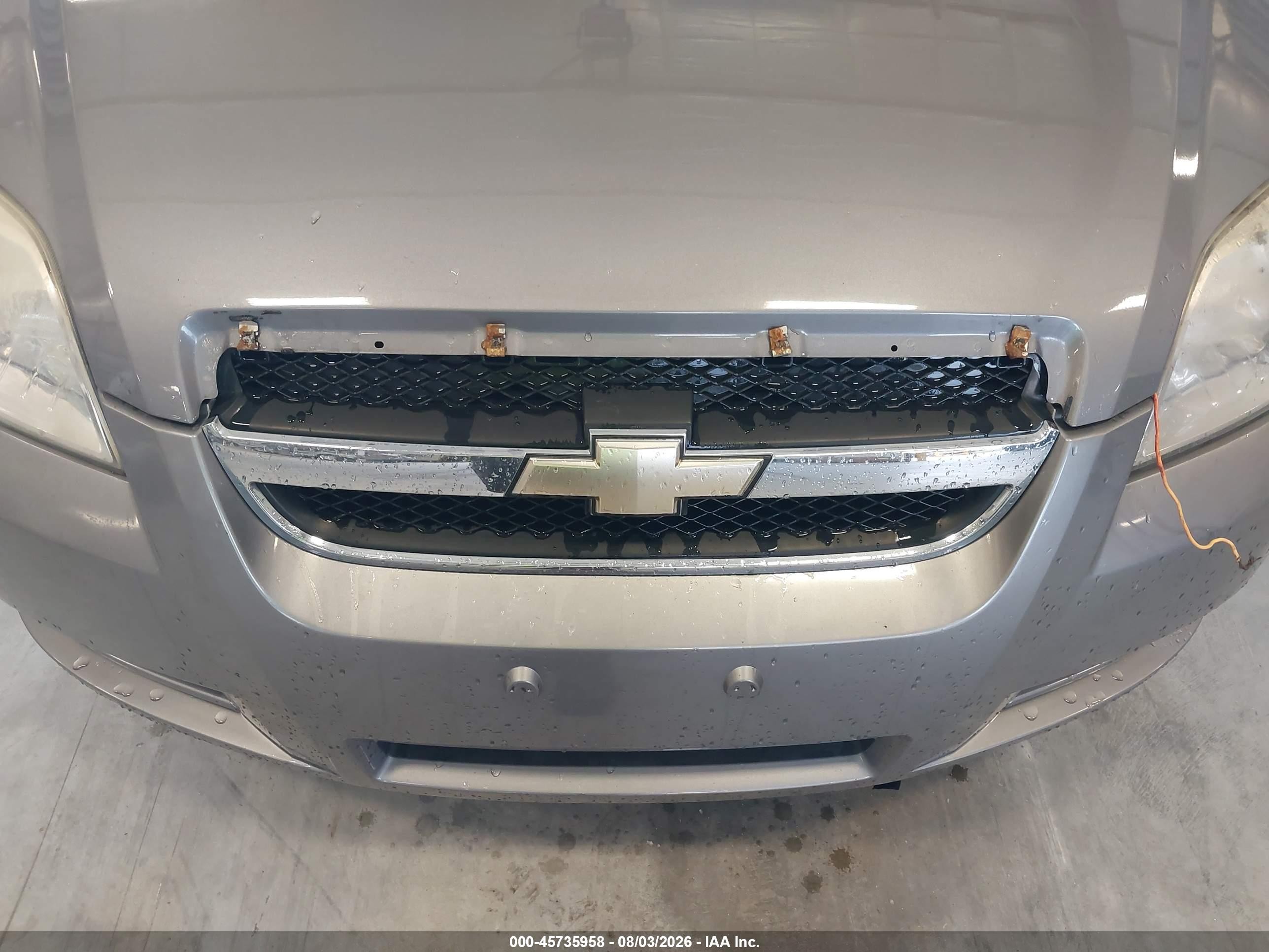 2010 Chevrolet Aveo Lt Gray vin: KL1TD5DE0AB083771