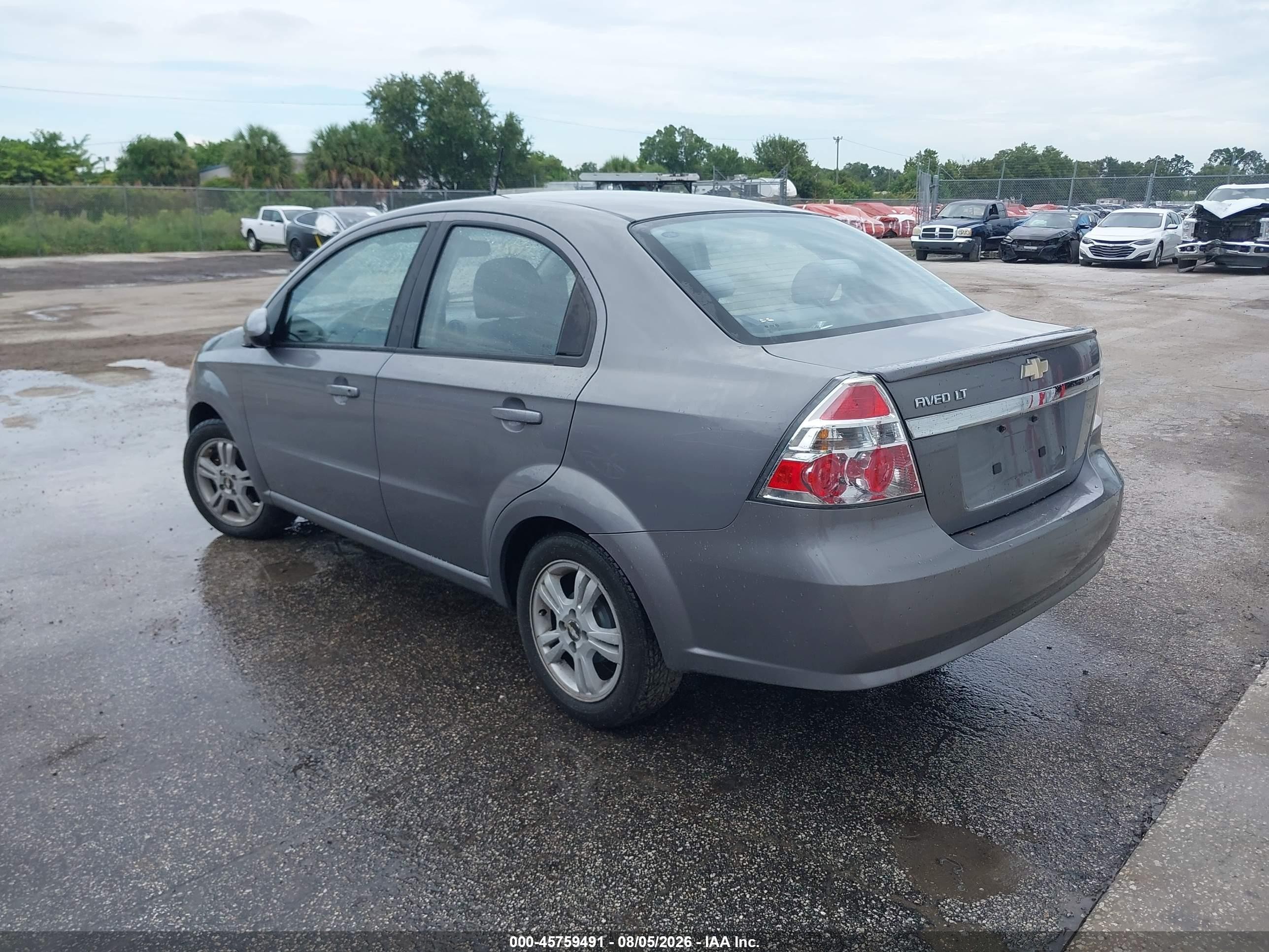 2010 Chevrolet Aveo Lt Gray vin: KL1TD5DE0AB093085