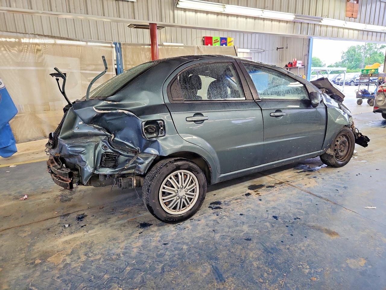 2011 Chevrolet Aveo Ls Green vin: KL1TD5DE0BB134865