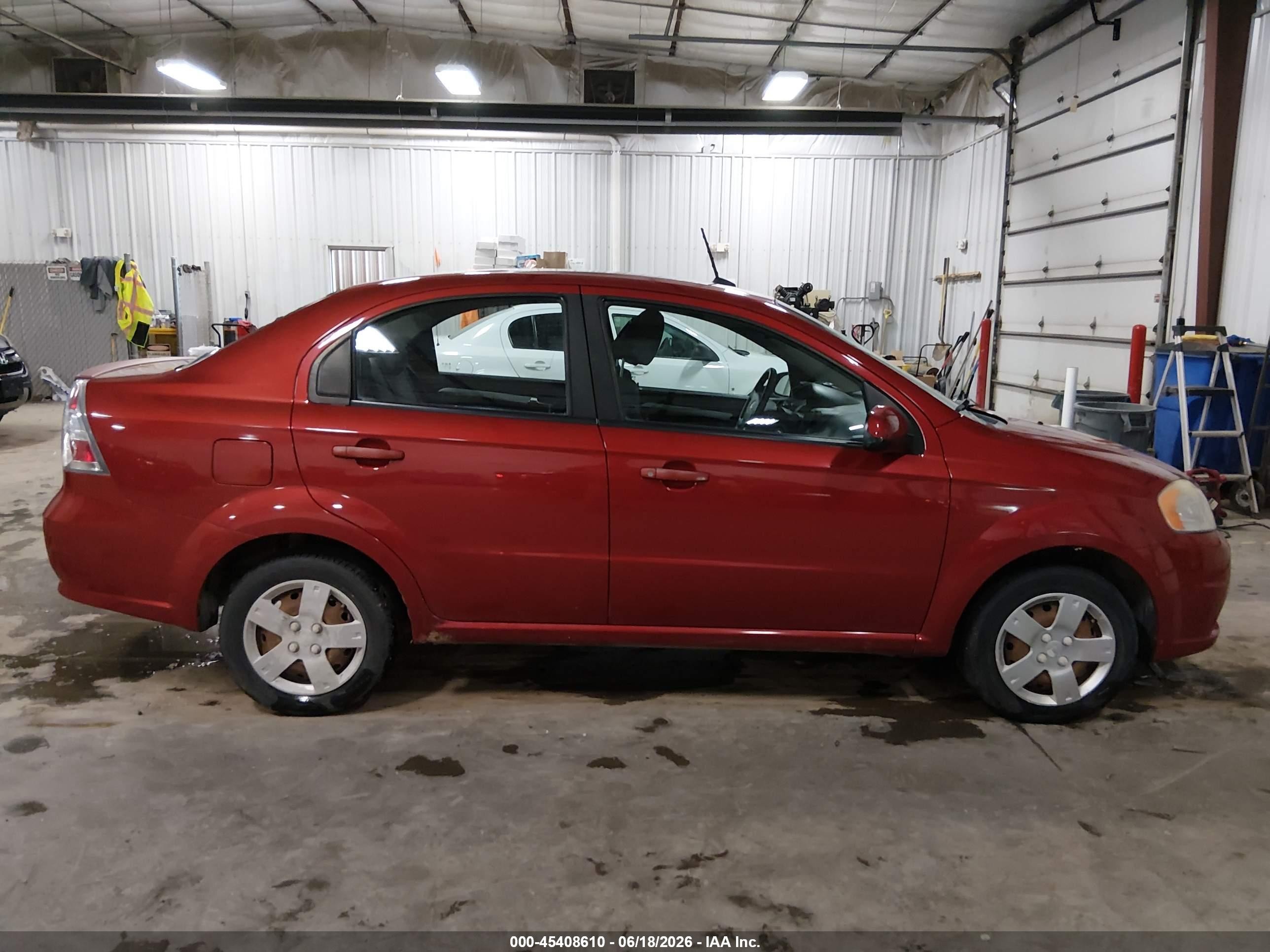 2010 Chevrolet Aveo Lt Red vin: KL1TD5DE1AB131228