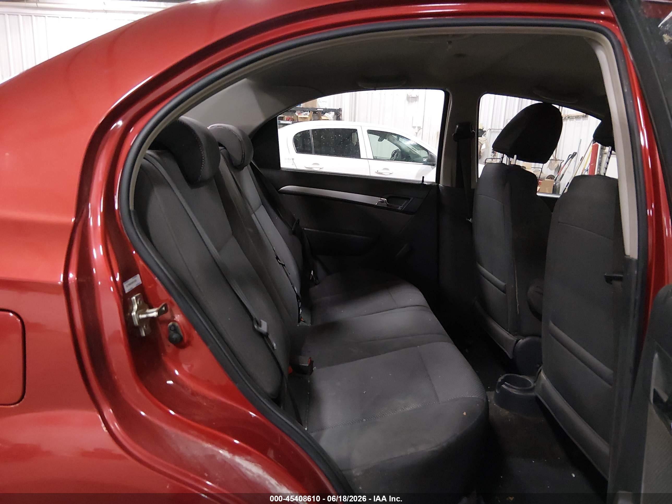 2010 Chevrolet Aveo Lt Red vin: KL1TD5DE1AB131228