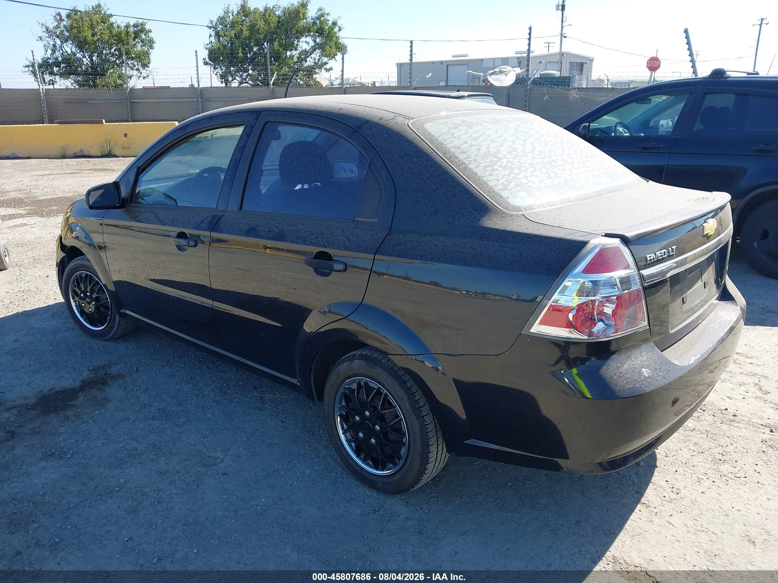 2011 Chevrolet Aveo 1lt Black vin: KL1TD5DE1BB201750