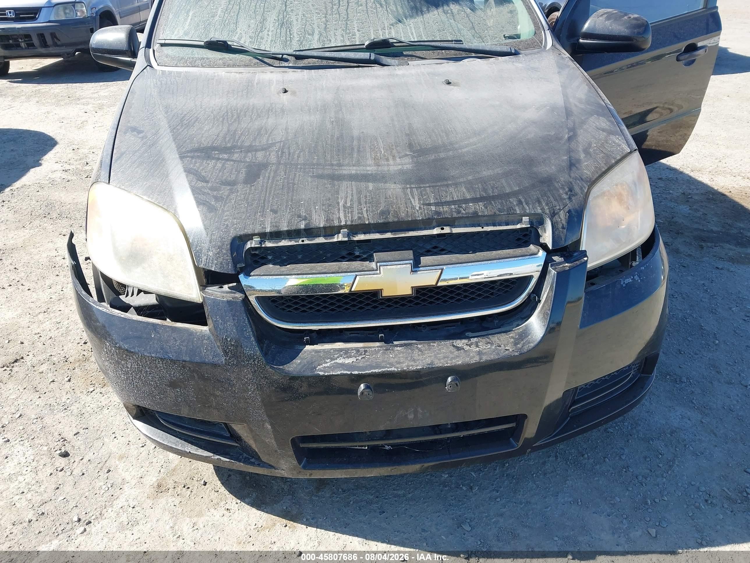 2011 Chevrolet Aveo 1lt Black vin: KL1TD5DE1BB201750