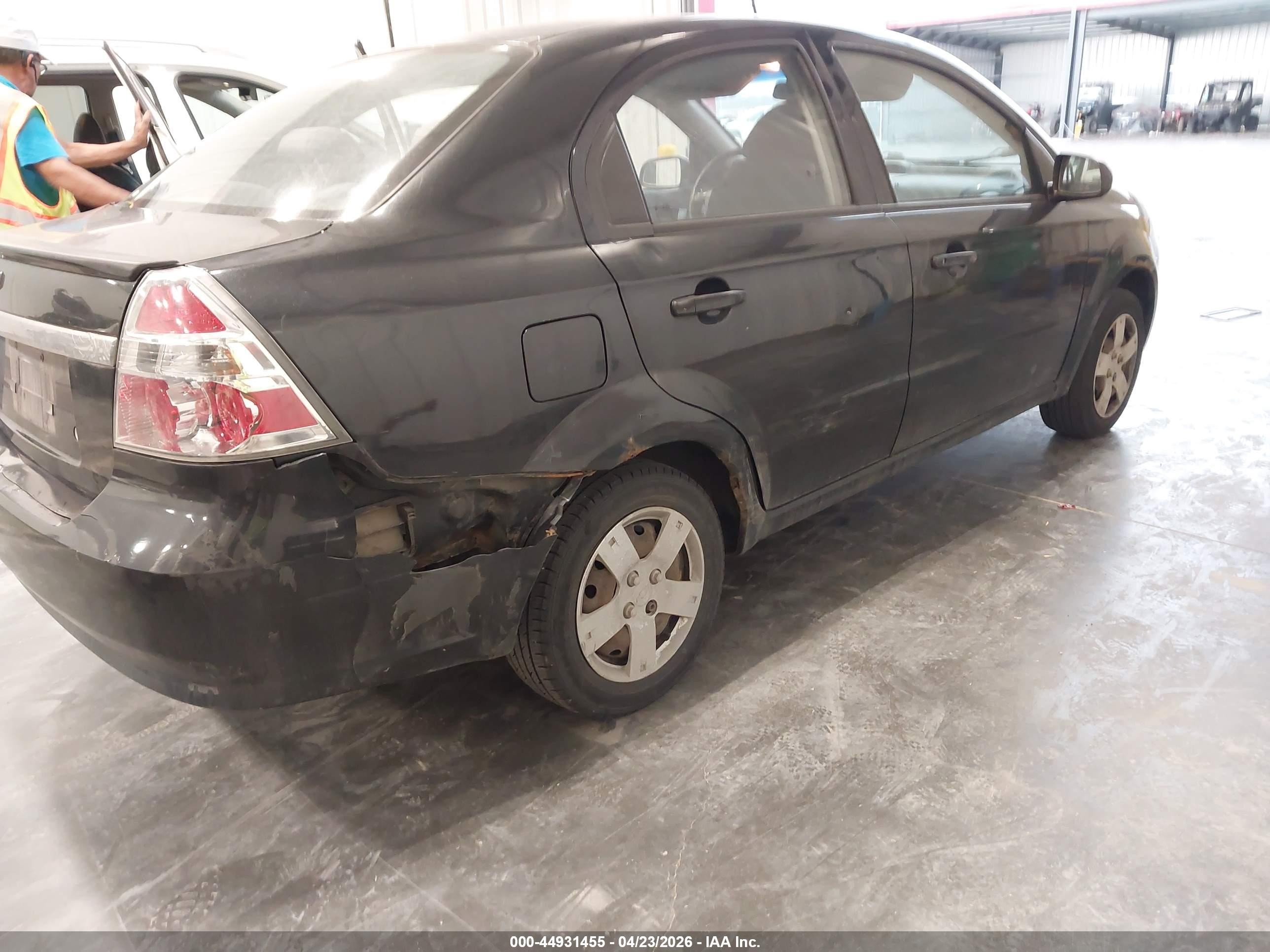 2010 Chevrolet Aveo Lt Black vin: KL1TD5DE2AB126393