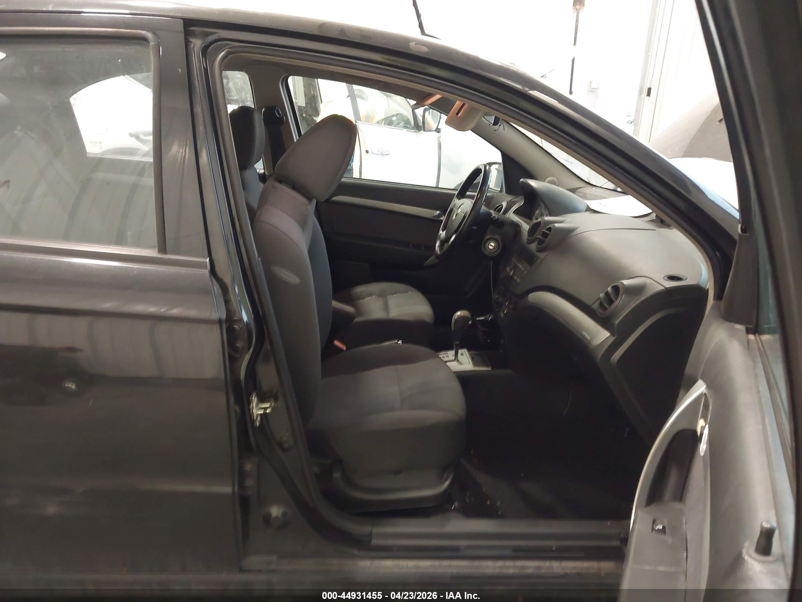 2010 Chevrolet Aveo Lt Black vin: KL1TD5DE2AB126393
