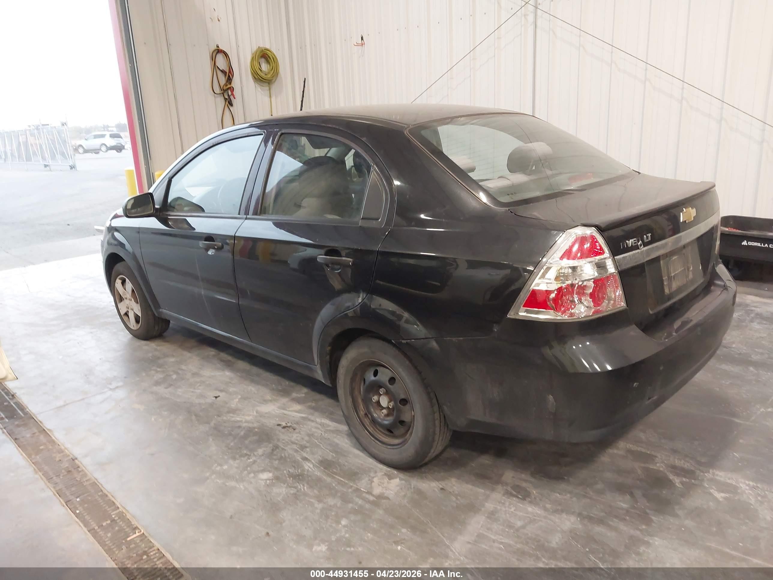2010 Chevrolet Aveo Lt Black vin: KL1TD5DE2AB126393