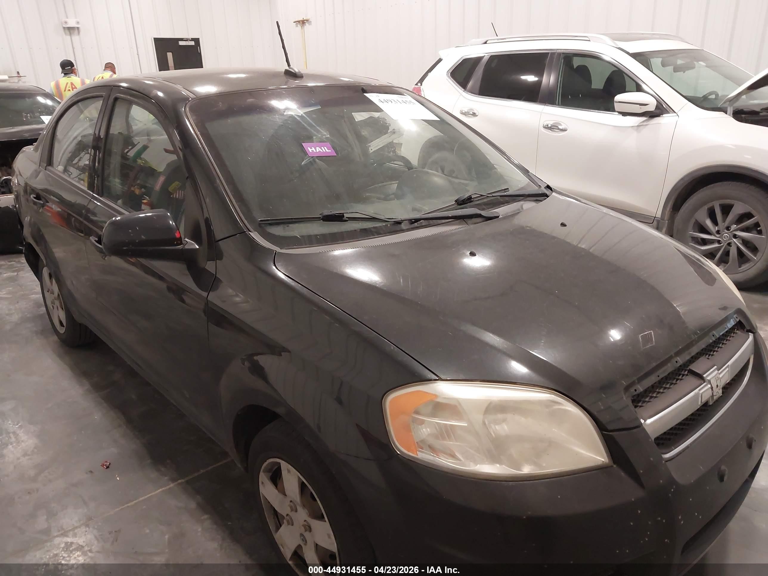 2010 Chevrolet Aveo Lt Black vin: KL1TD5DE2AB126393