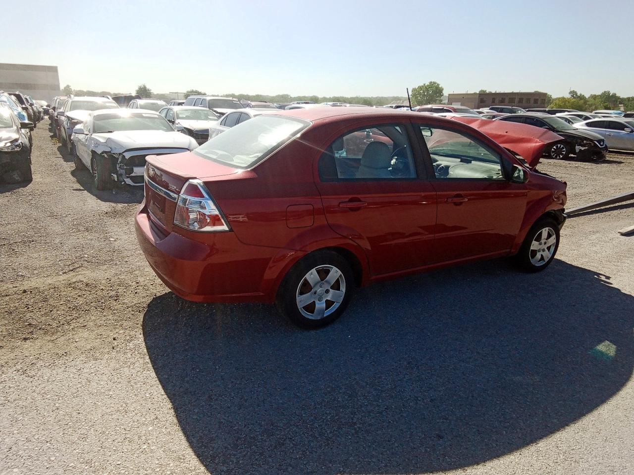 2011 Chevrolet Aveo Ls Red vin: KL1TD5DE2BB189673