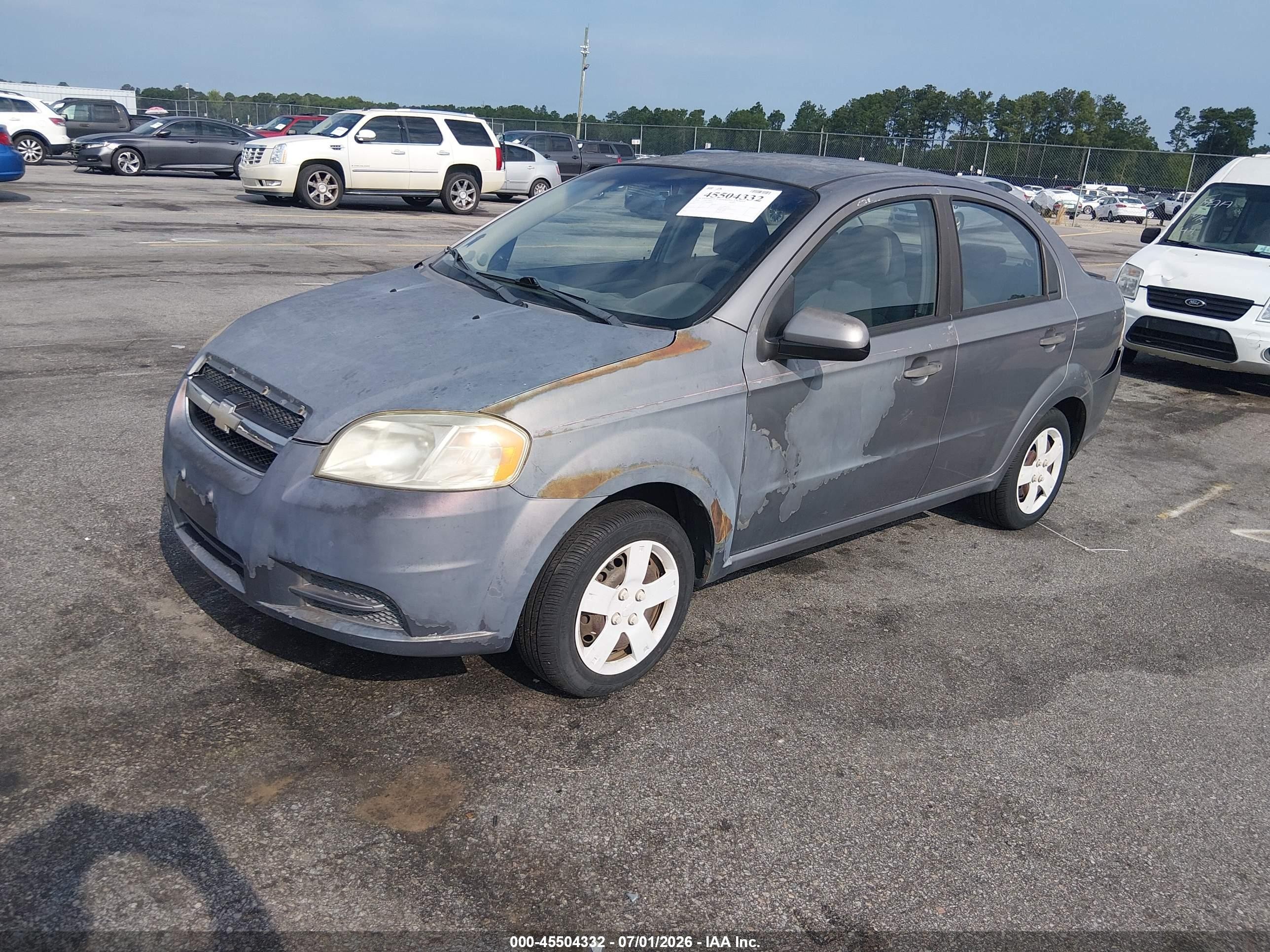 2010 Chevrolet Aveo Lt Серый vin: KL1TD5DE3AB086101