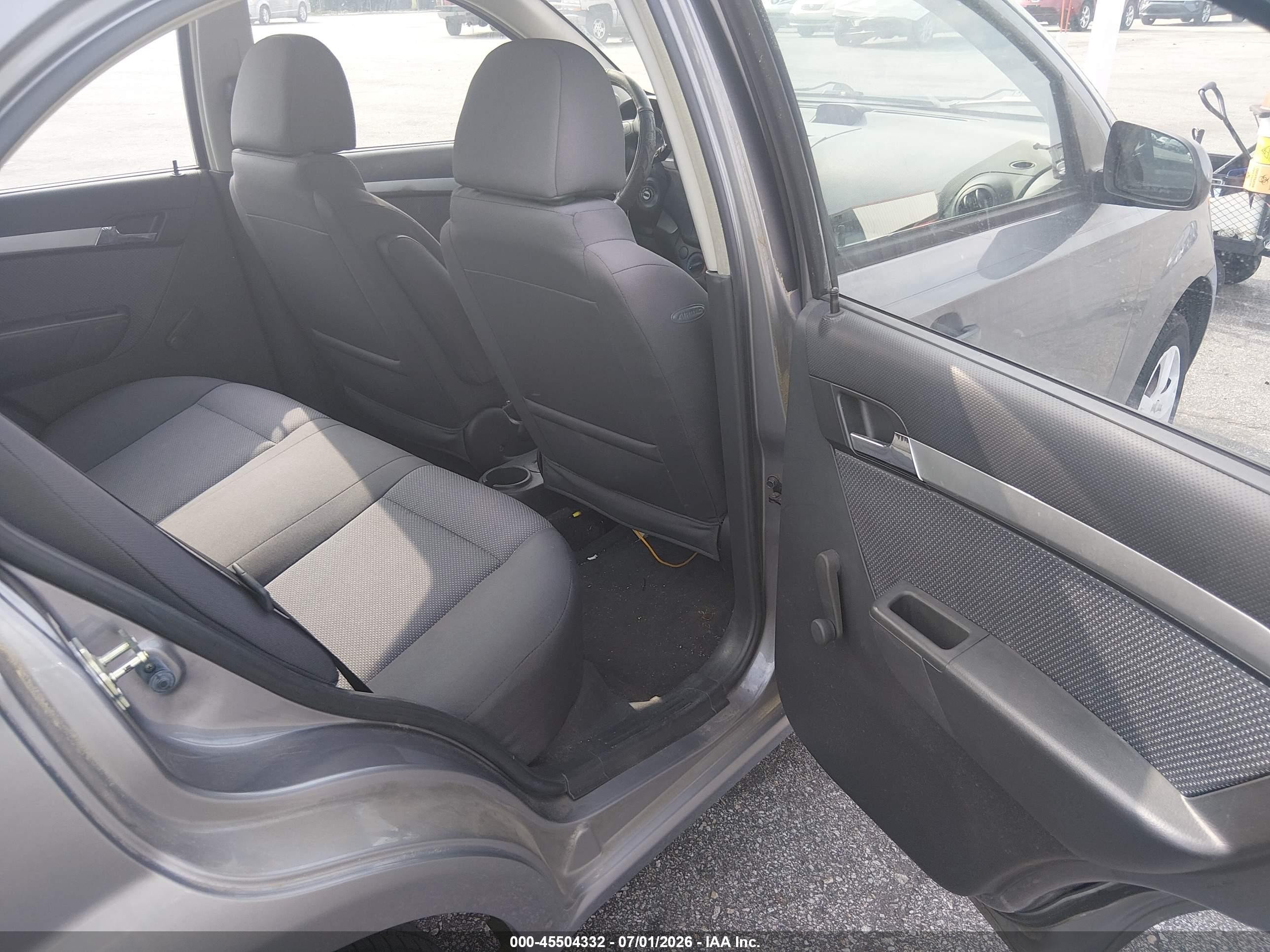 2010 Chevrolet Aveo Lt Серый vin: KL1TD5DE3AB086101