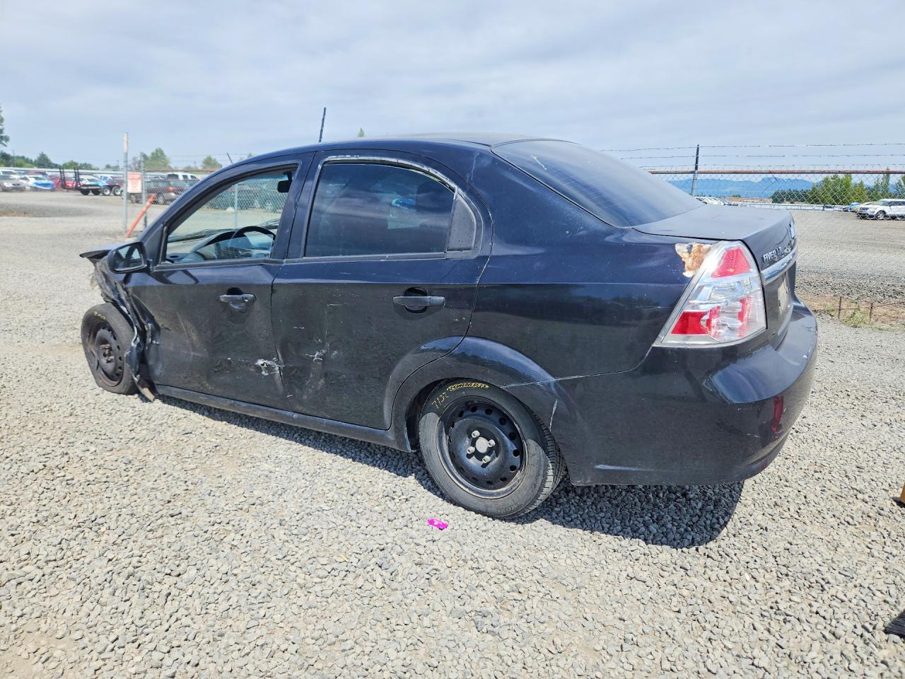 2010 Chevrolet Aveo Ls Black vin: KL1TD5DE3AB102457