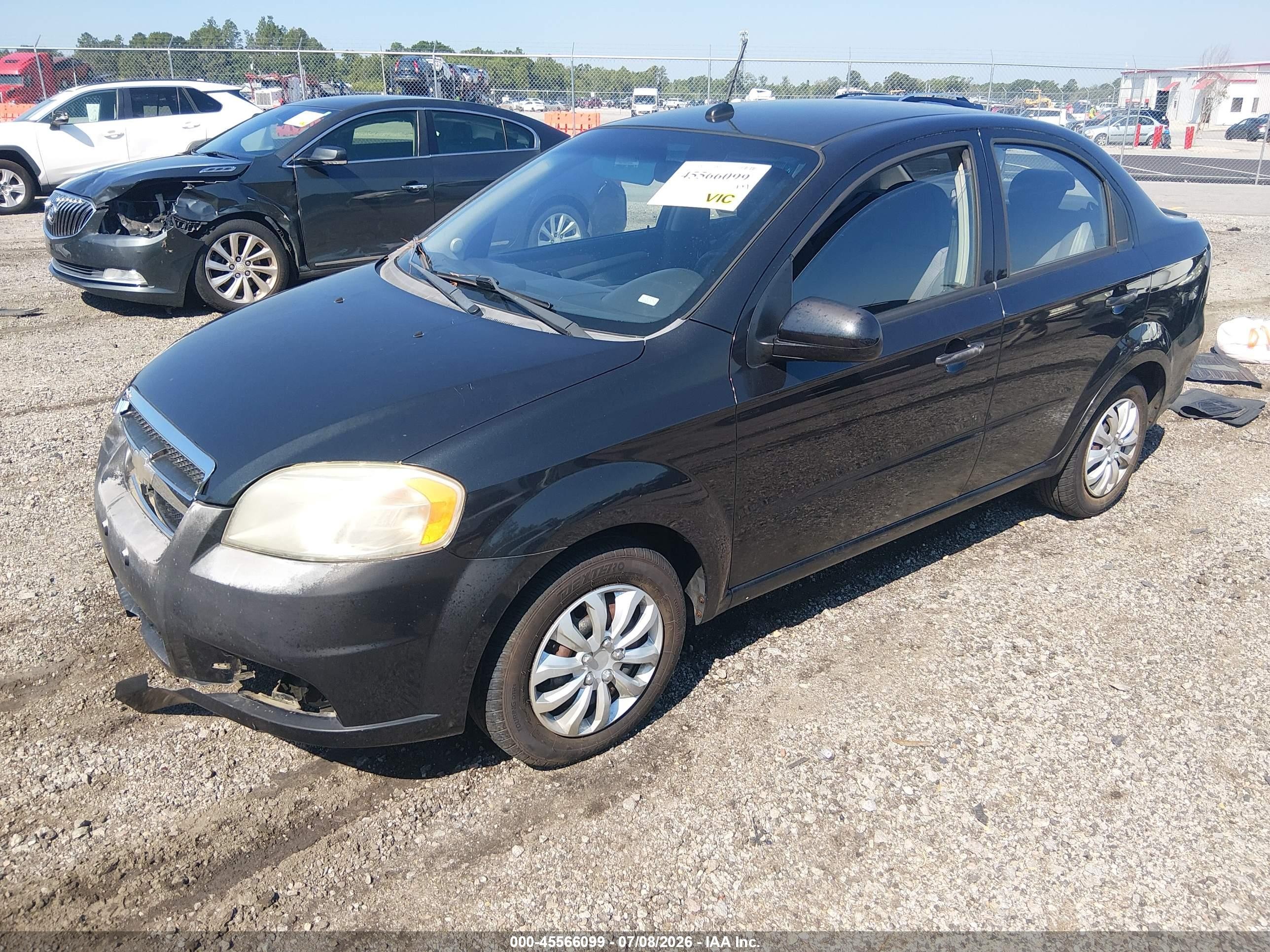 2010 Chevrolet Aveo Lt Black vin: KL1TD5DE3AB131358