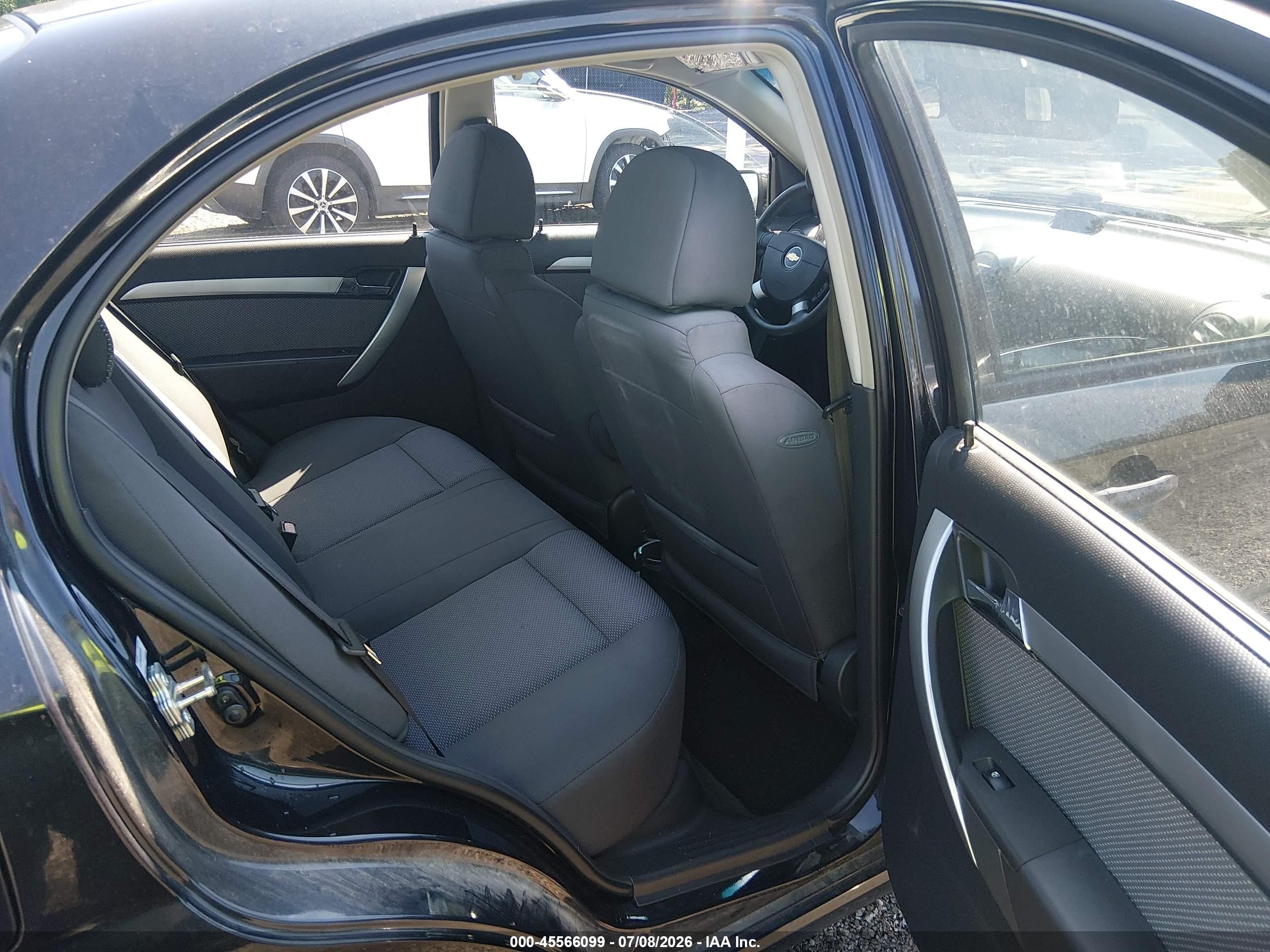 2010 Chevrolet Aveo Lt Black vin: KL1TD5DE3AB131358
