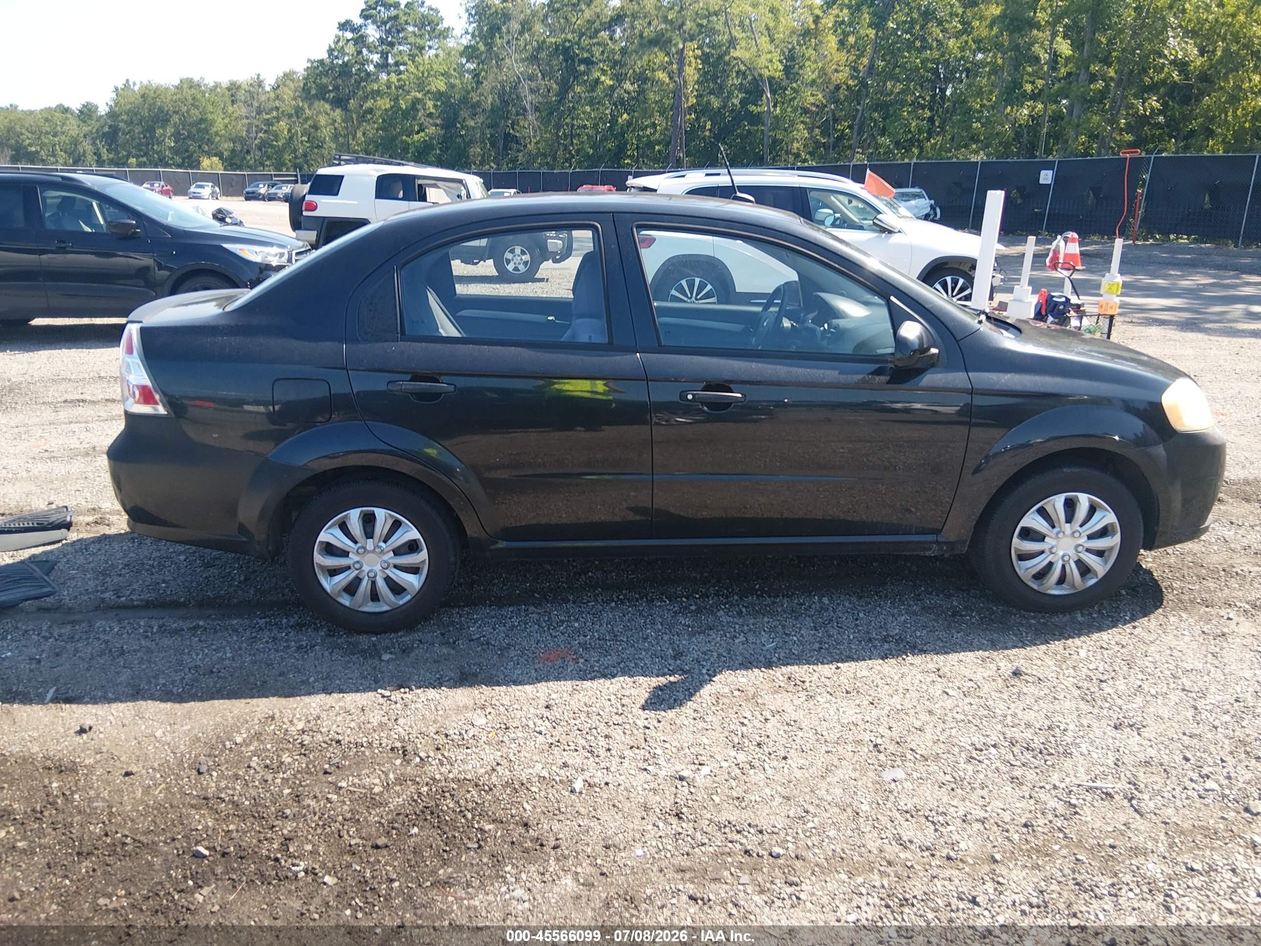 2010 Chevrolet Aveo Lt Black vin: KL1TD5DE3AB131358