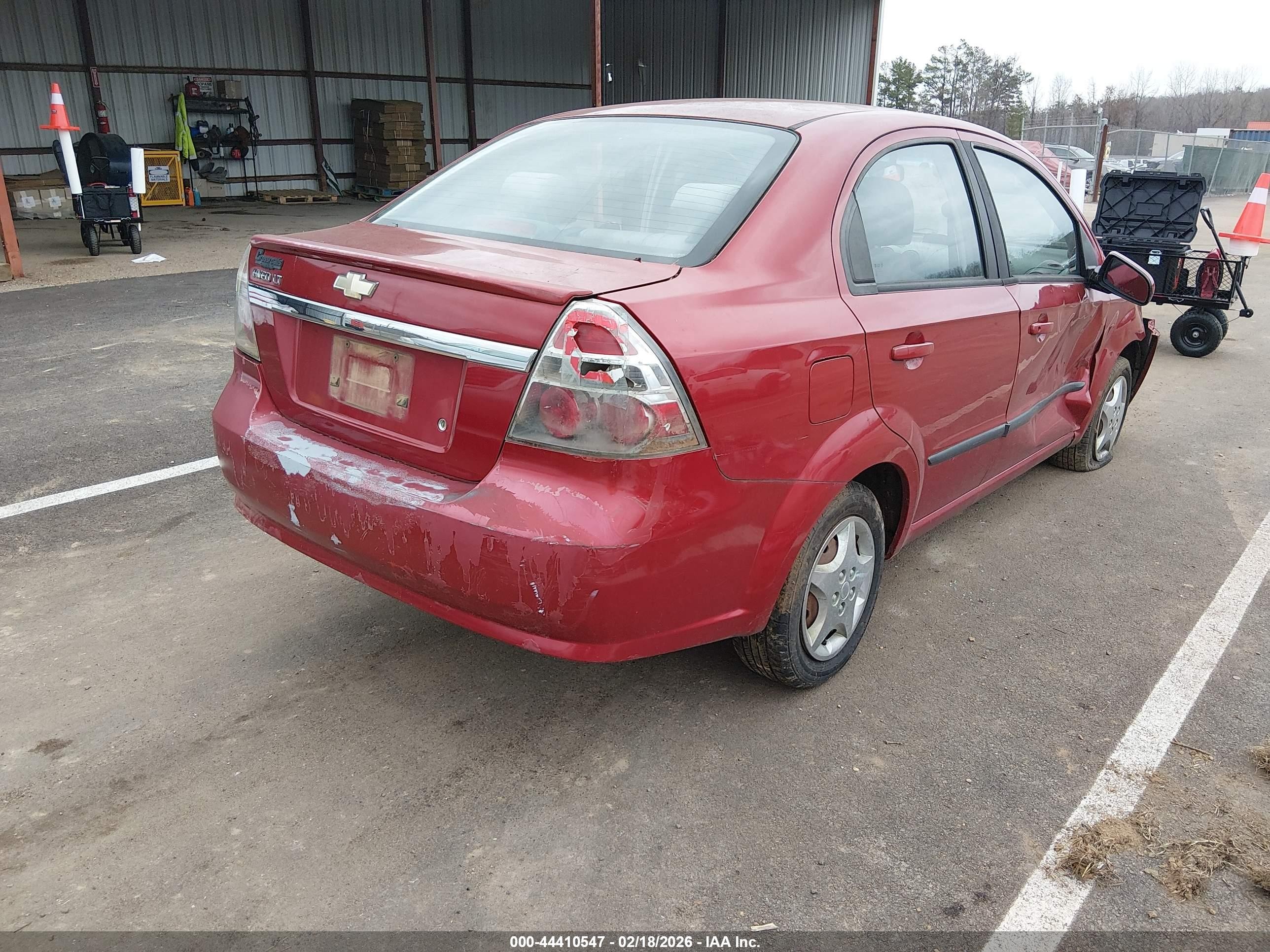 2010 Chevrolet Aveo Lt Красный vin: KL1TD5DE4AB118960