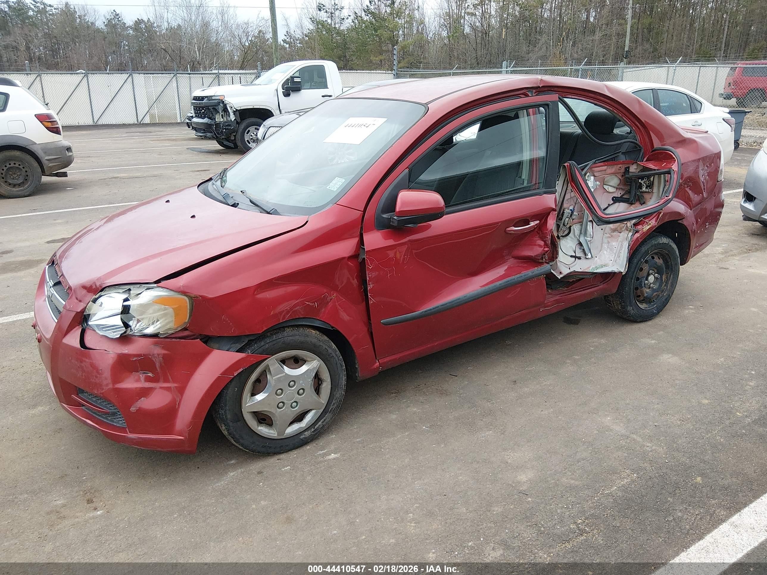2010 Chevrolet Aveo Lt Красный vin: KL1TD5DE4AB118960