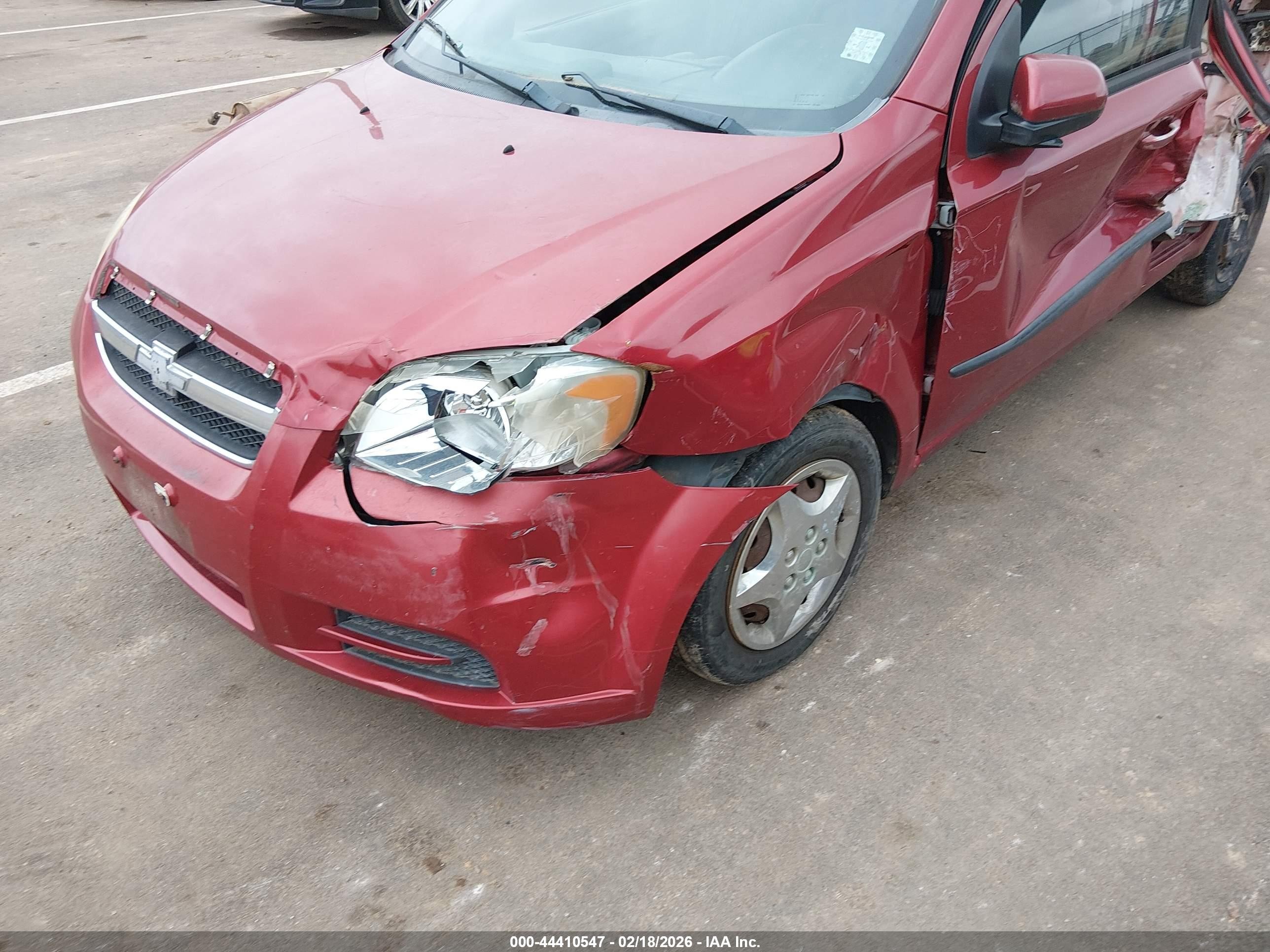 2010 Chevrolet Aveo Lt Красный vin: KL1TD5DE4AB118960