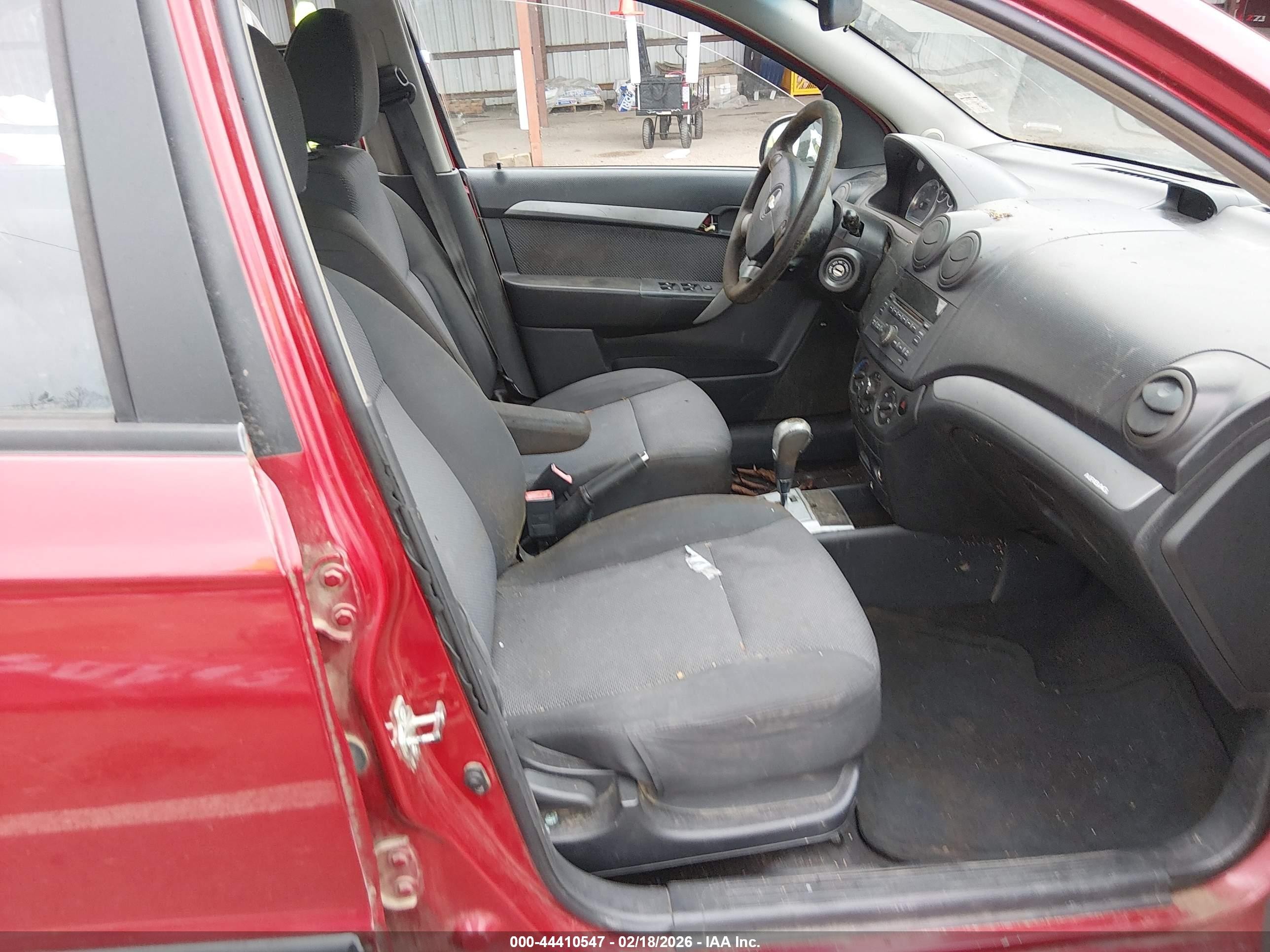 2010 Chevrolet Aveo Lt Красный vin: KL1TD5DE4AB118960