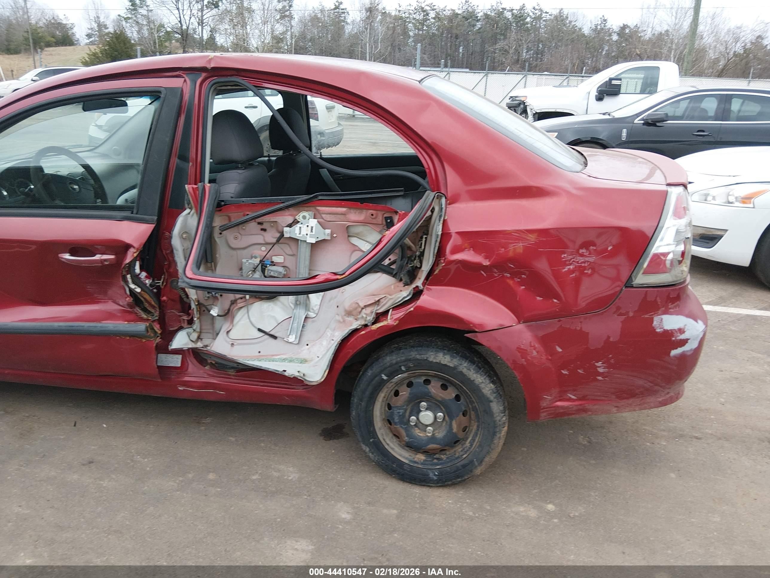 2010 Chevrolet Aveo Lt Красный vin: KL1TD5DE4AB118960