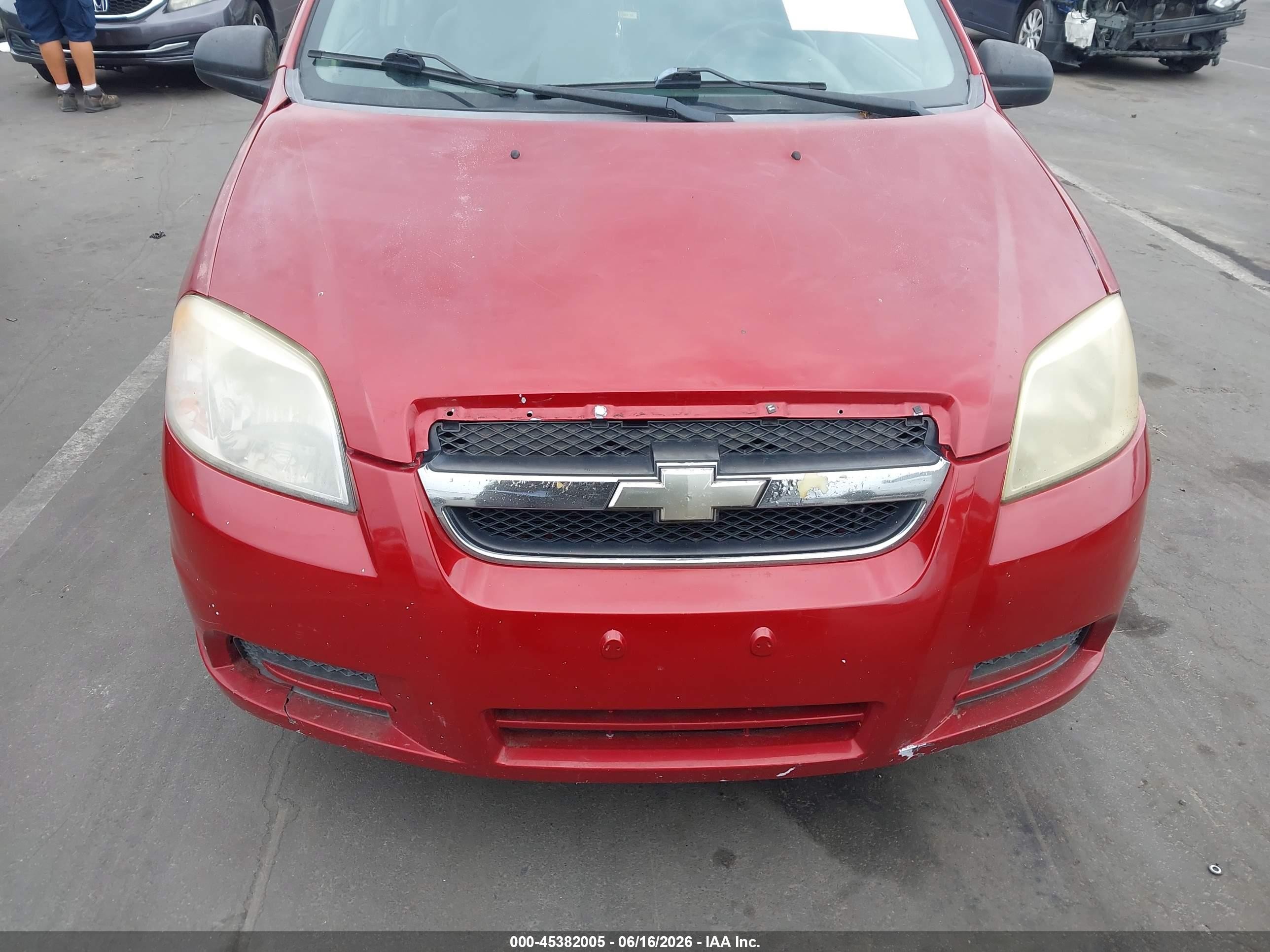 2011 Chevrolet Aveo 1lt Red vin: KL1TD5DE4BB149482