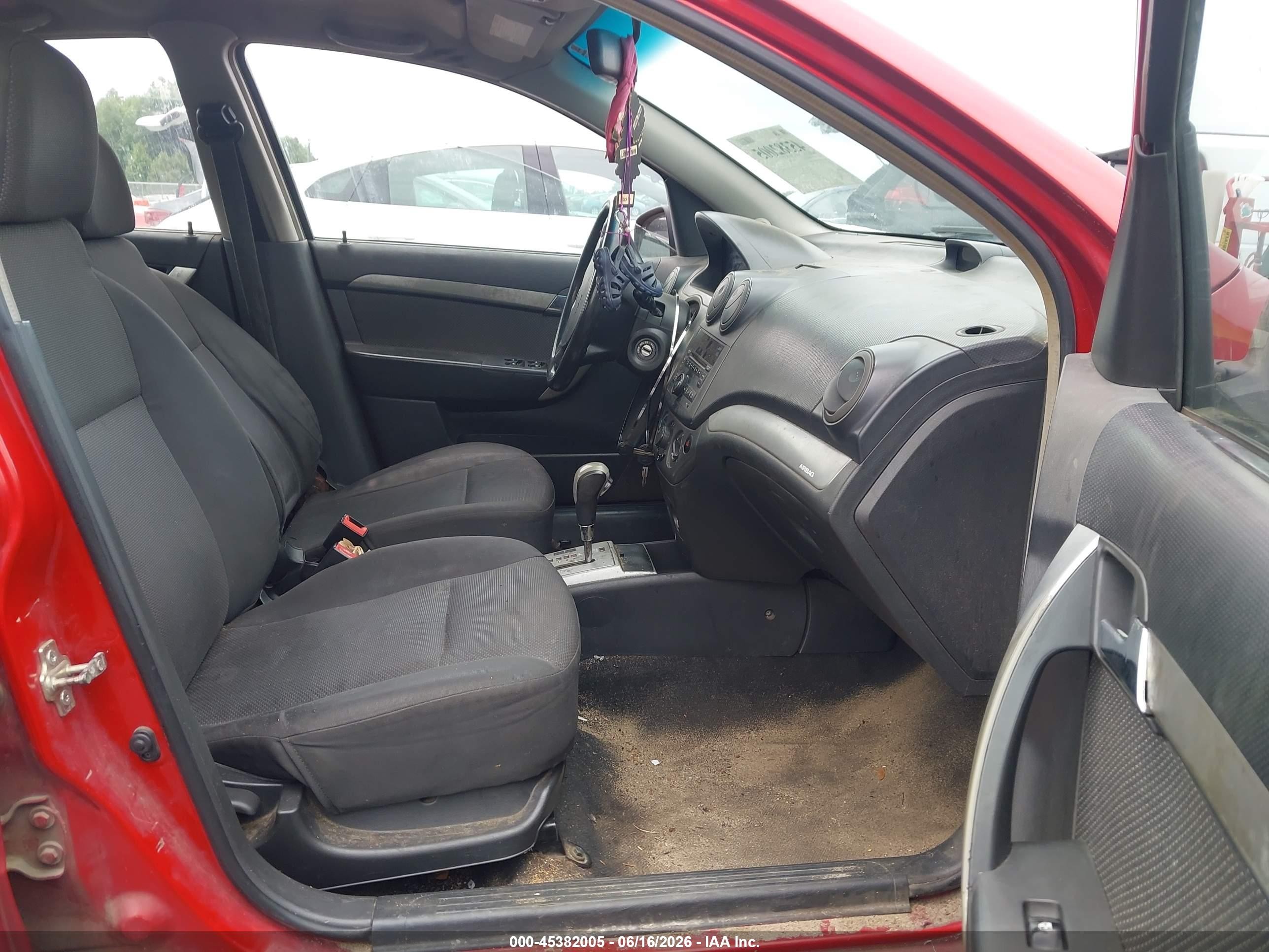 2011 Chevrolet Aveo 1lt Red vin: KL1TD5DE4BB149482