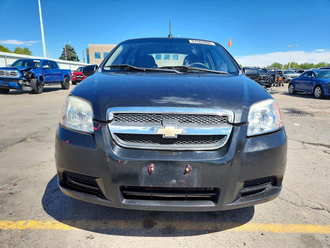 2011 Chevrolet Aveo Ls Black vin: KL1TD5DE4BB203895