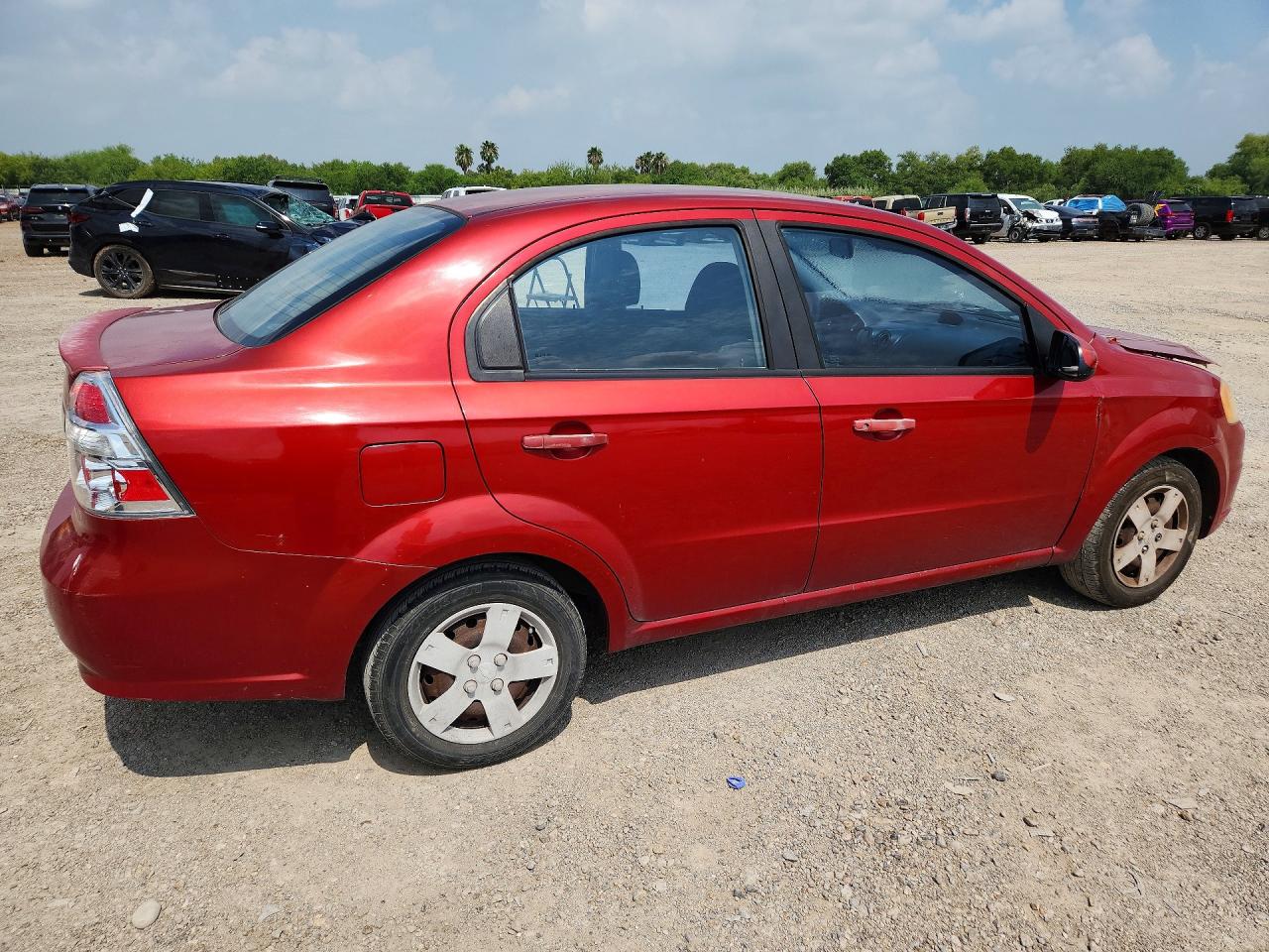 2010 Chevrolet Aveo Ls Red vin: KL1TD5DE6AB082818