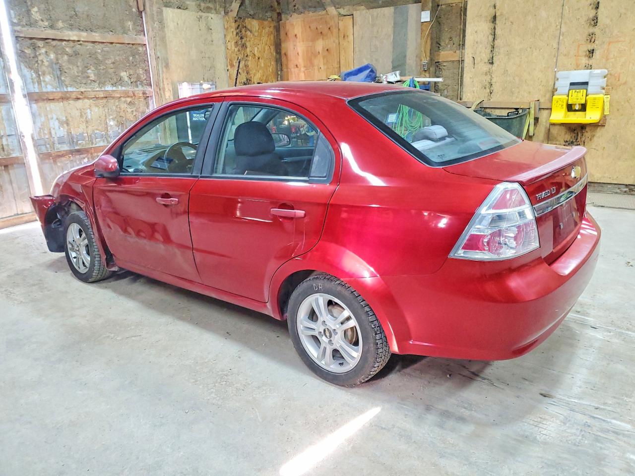 2011 Chevrolet Aveo Ls Red vin: KL1TD5DE6BB186954