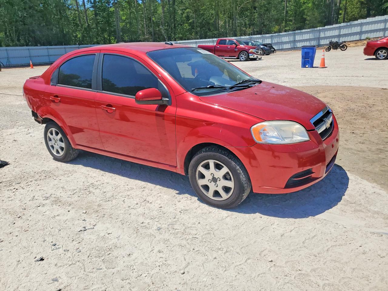 2010 Chevrolet Aveo Ls Red vin: KL1TD5DE7AB049231