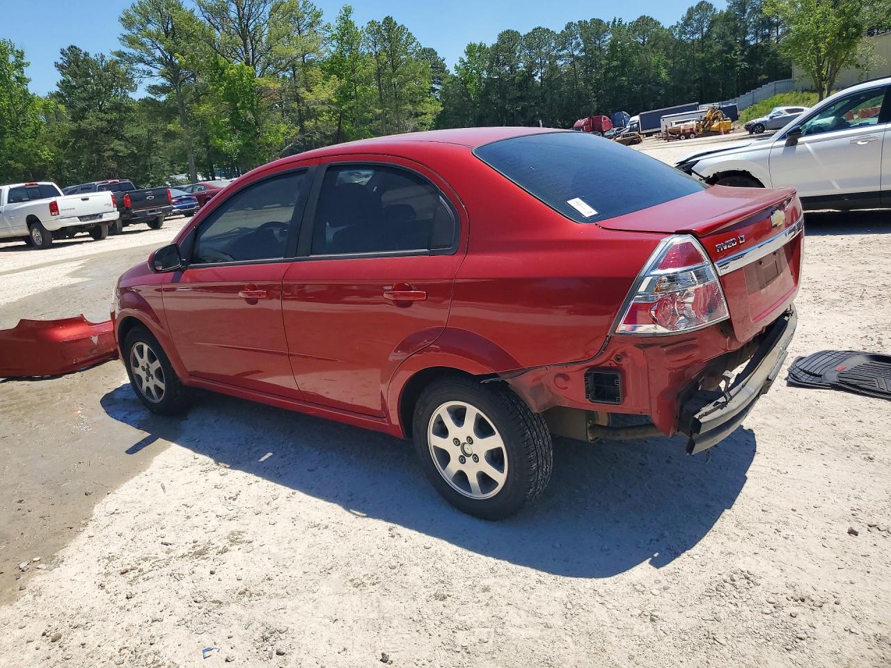 2010 Chevrolet Aveo Ls Red vin: KL1TD5DE7AB049231