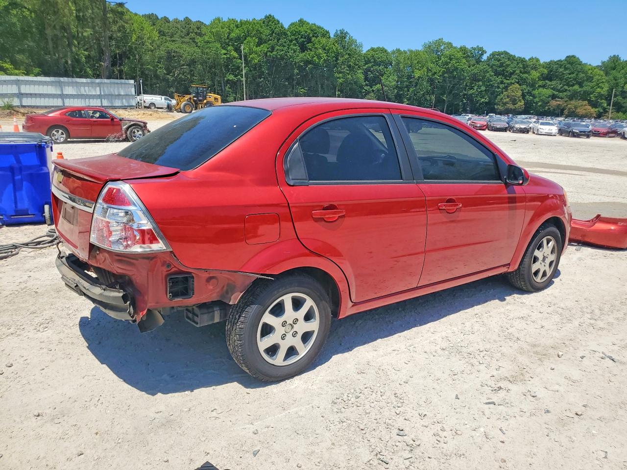 2010 Chevrolet Aveo Ls Red vin: KL1TD5DE7AB049231