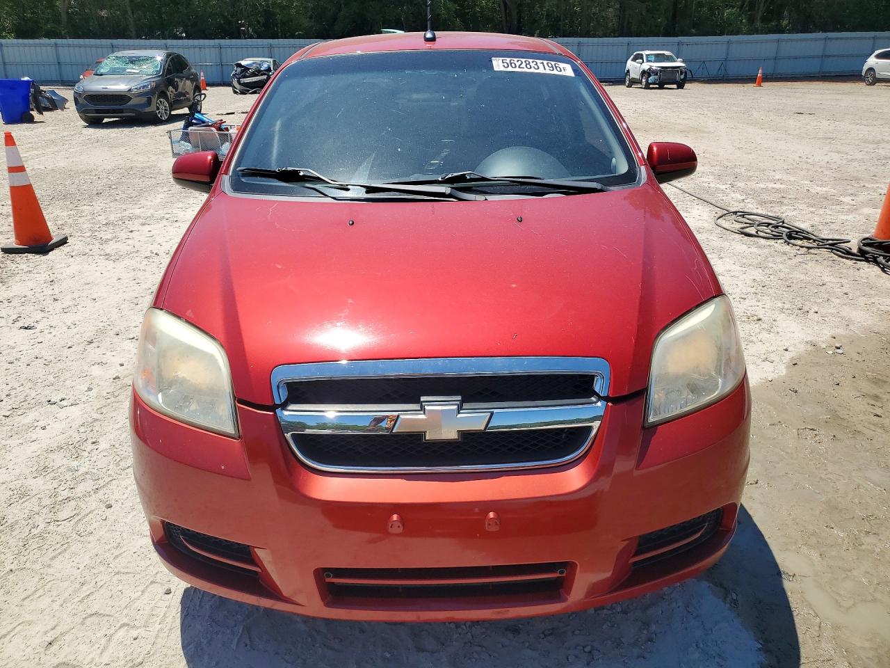 2010 Chevrolet Aveo Ls Red vin: KL1TD5DE7AB049231