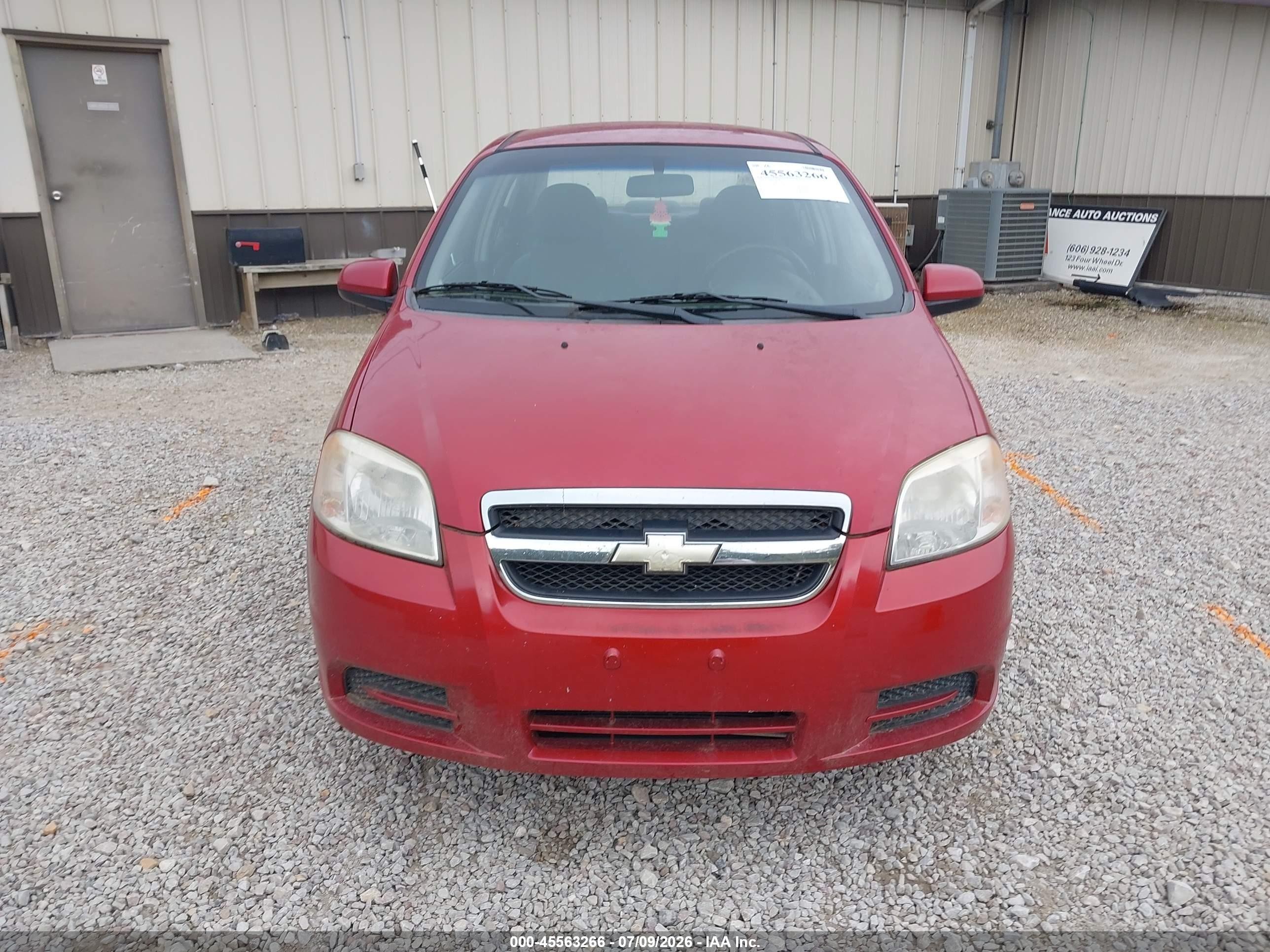 2011 Chevrolet Aveo 1lt Красный vin: KL1TD5DE7BB131283