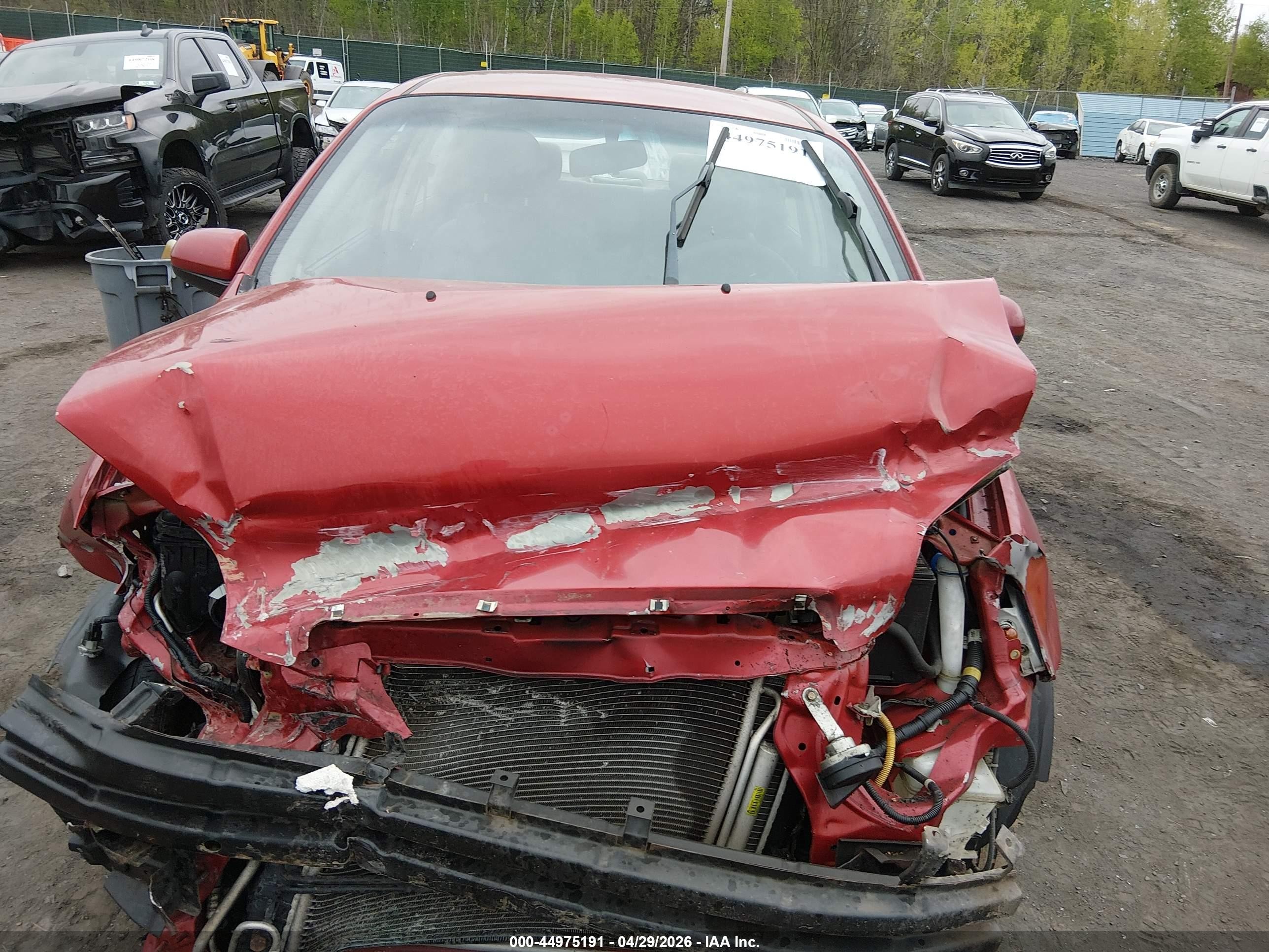2010 Chevrolet Aveo Lt Red vin: KL1TD5DE8AB044474
