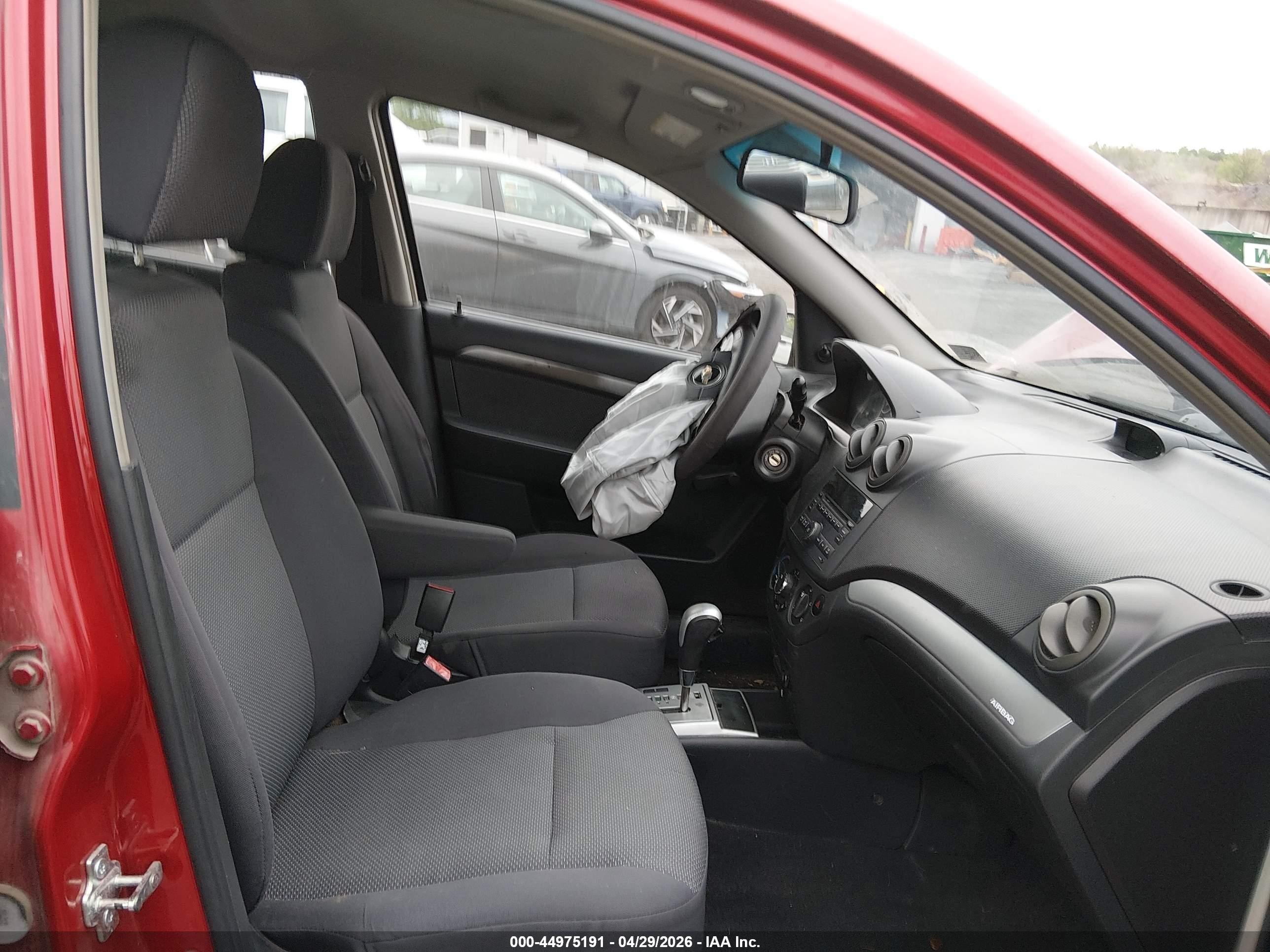 2010 Chevrolet Aveo Lt Red vin: KL1TD5DE8AB044474